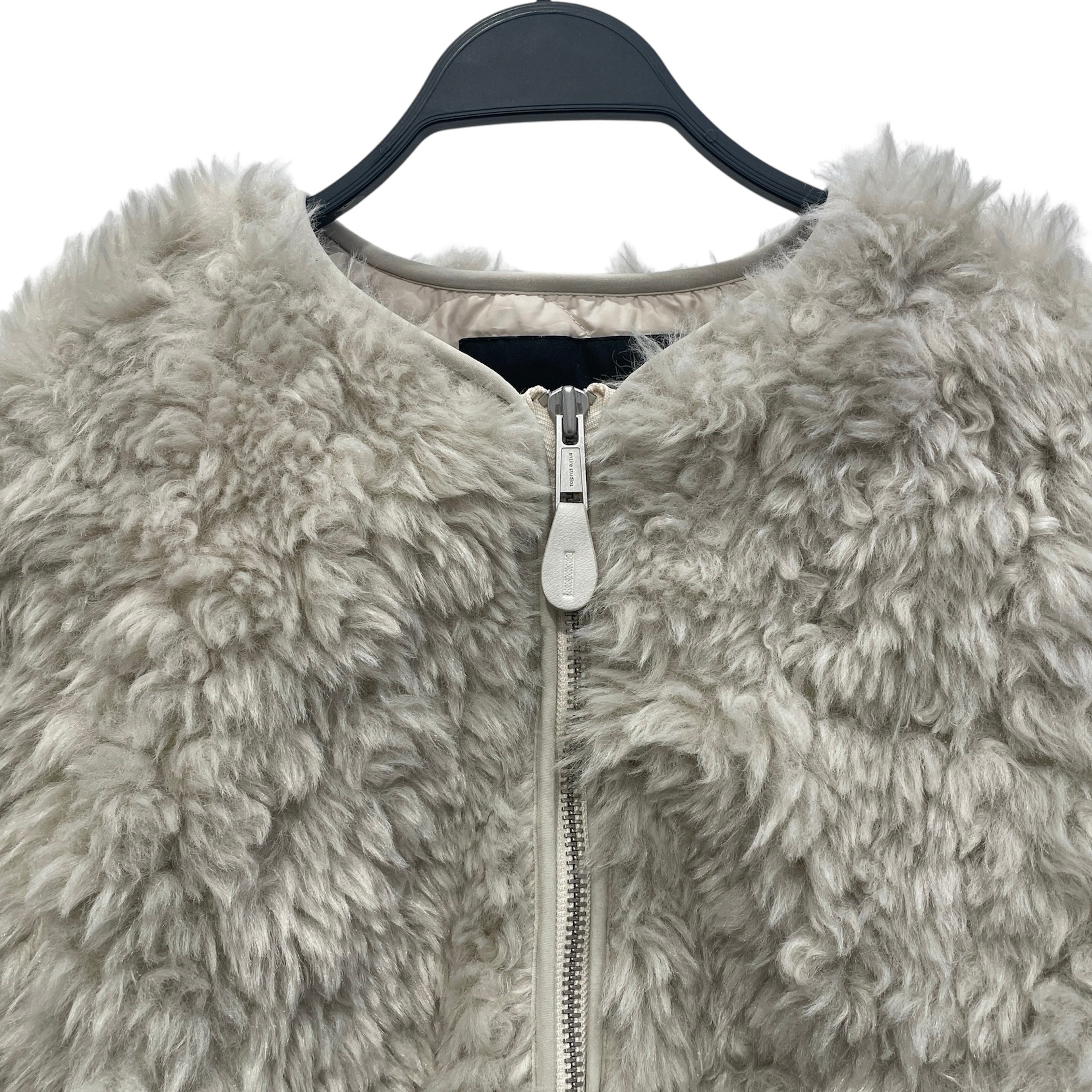 entire studios/Jacket/M/Fake Fur/CRM/Single Breasted/CROPPED view 3