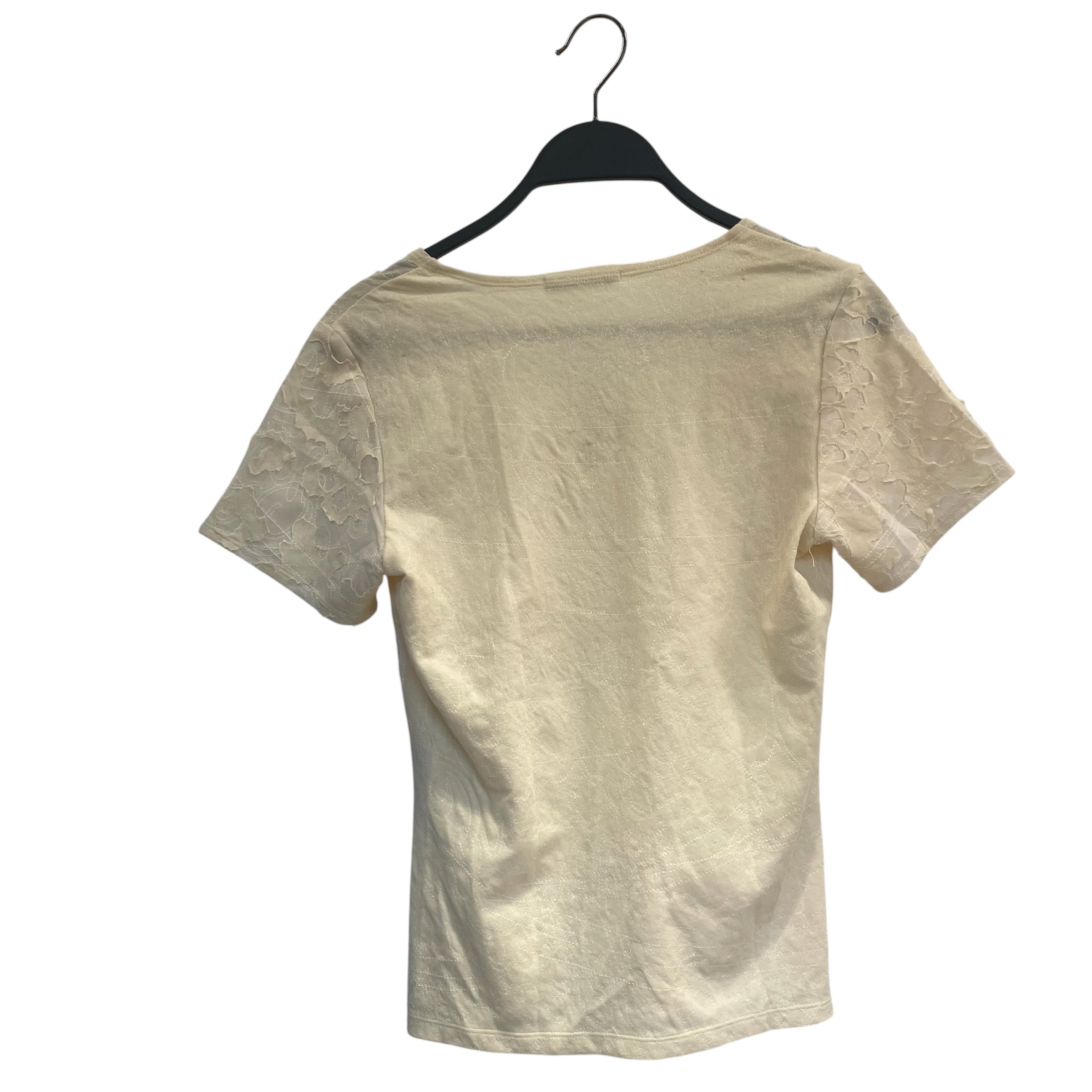ISSEY MIYAKE/T-Shirt/2/Cotton/CRM/DBL LAYER ALL OVER STITCH view 2