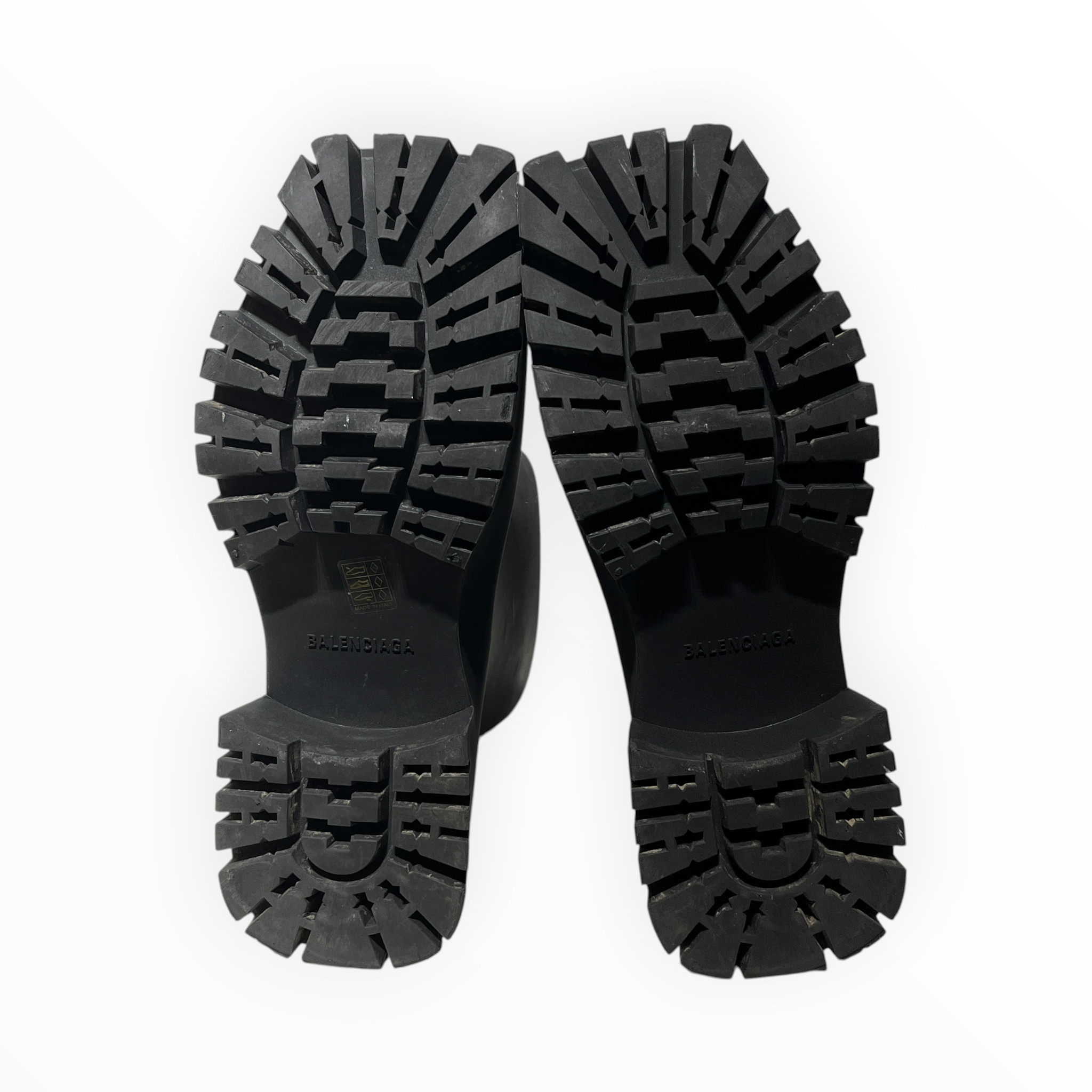 BALENCIAGA/Pull-On Boots/US 10/BLK/Rubber Trooper Boots view 15