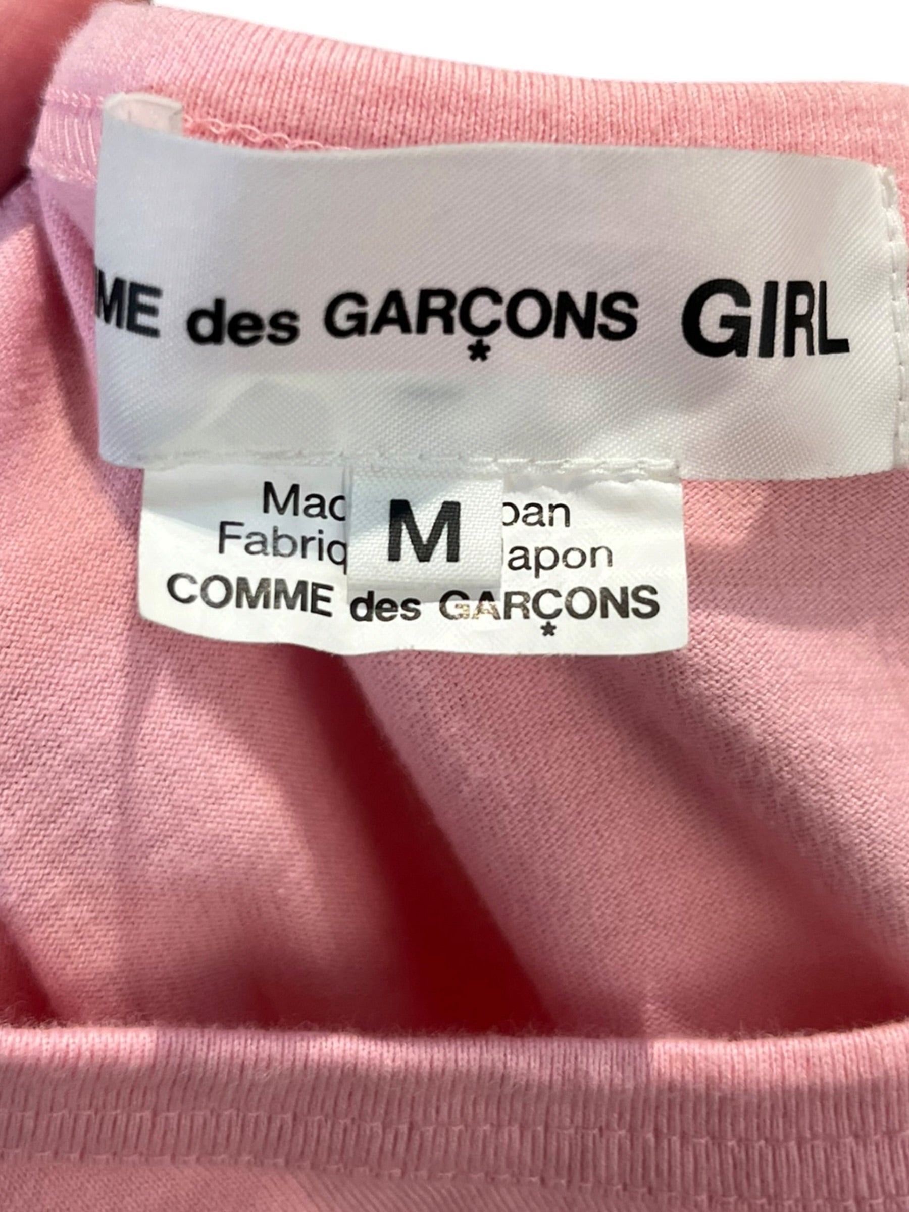 COMME des GARCONS GIRL/3|4 T-Shirt/M/Cotton/PNK/POMPOM view 3