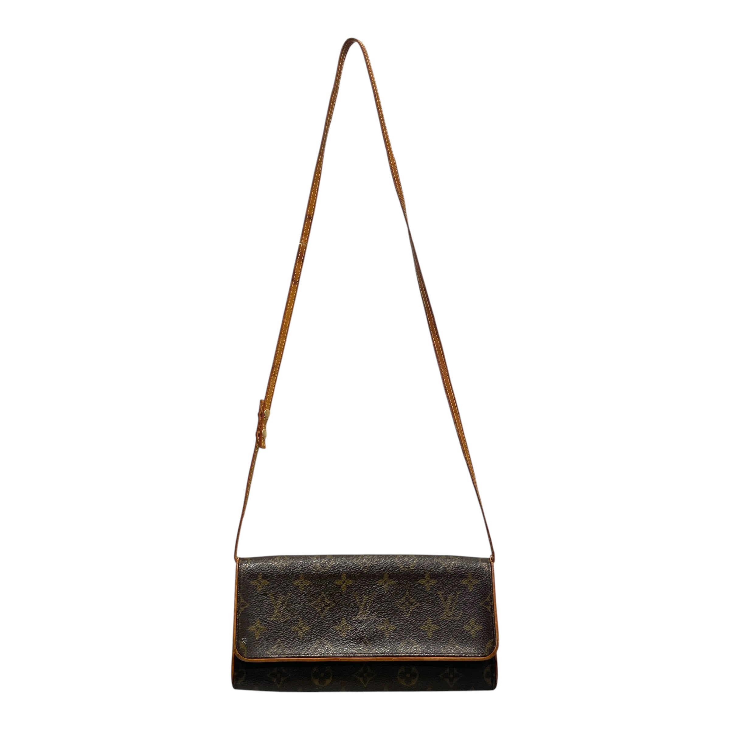LOUIS VUITTON/Bag/Monogram/Leather/BRW/Pochette Twin DM view 1