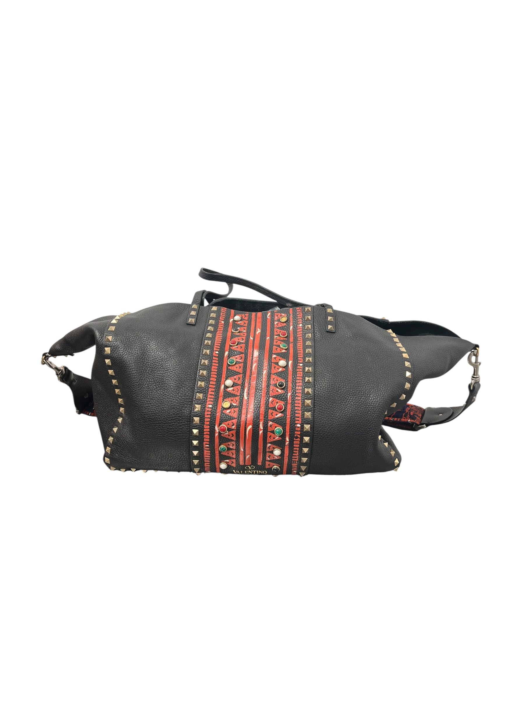 VALENTINO/Tote Bag/Border/Leather/BLK/ROCKSTUD TOTE view 2