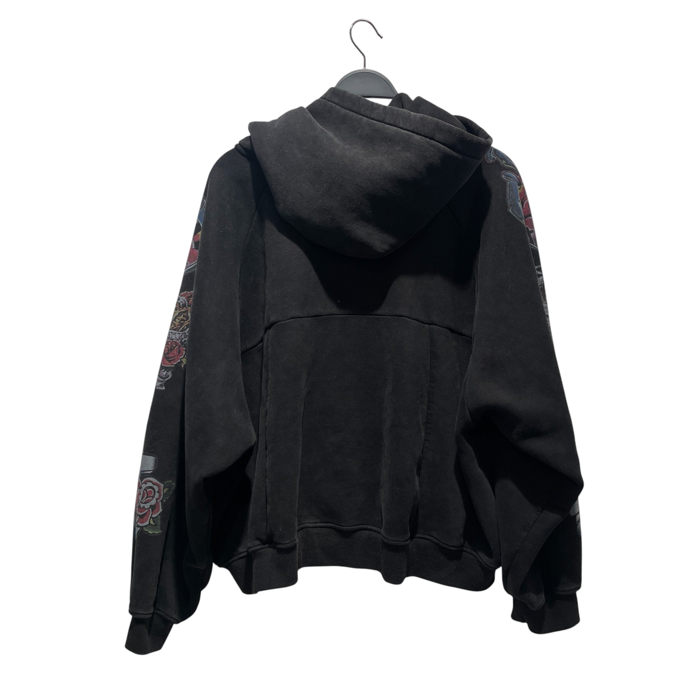 rightous/Zip Up Hoodie/XL/Graphic/Cotton/BLK/god got us view 2