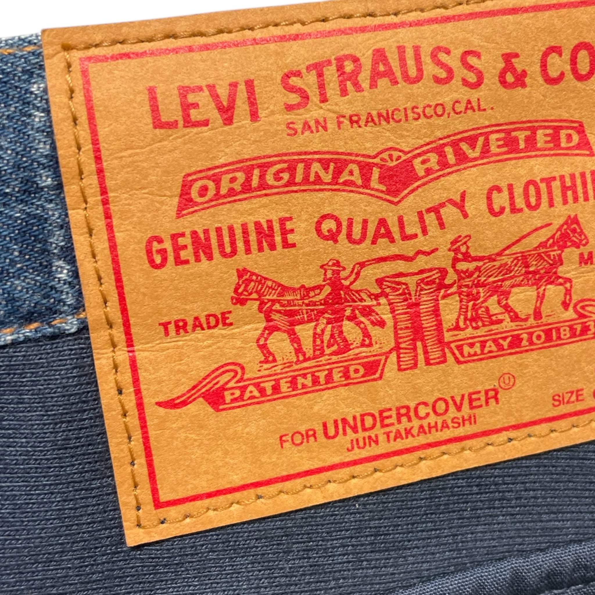 UNDERCOVER/Pants/32/Cotton/BLU/REBELGODS/HYBRID view 3