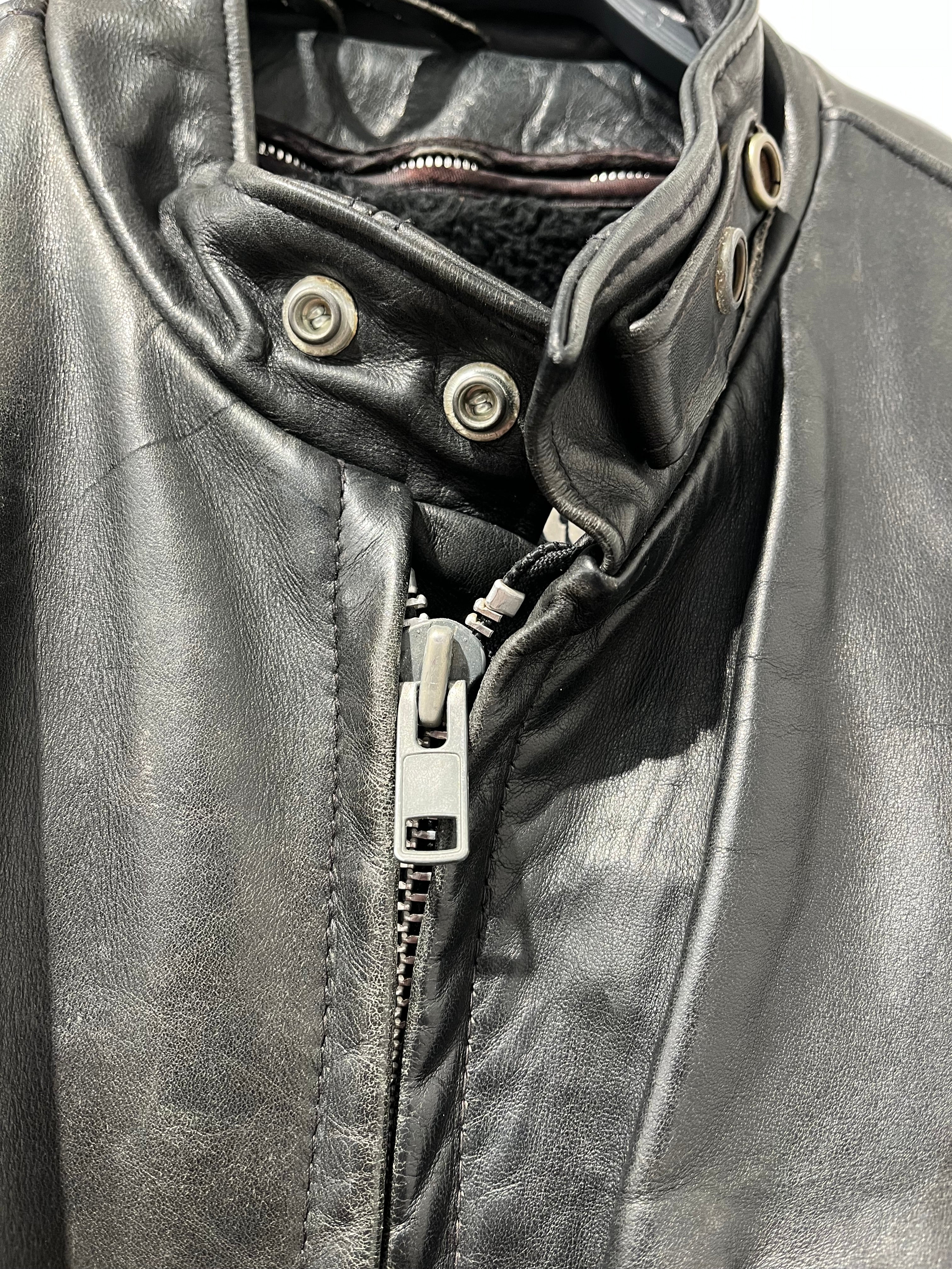 Schott/Vintage/Leather Jkt/46/Leather/BLK/REMOVABLE FUR LINNING view 8
