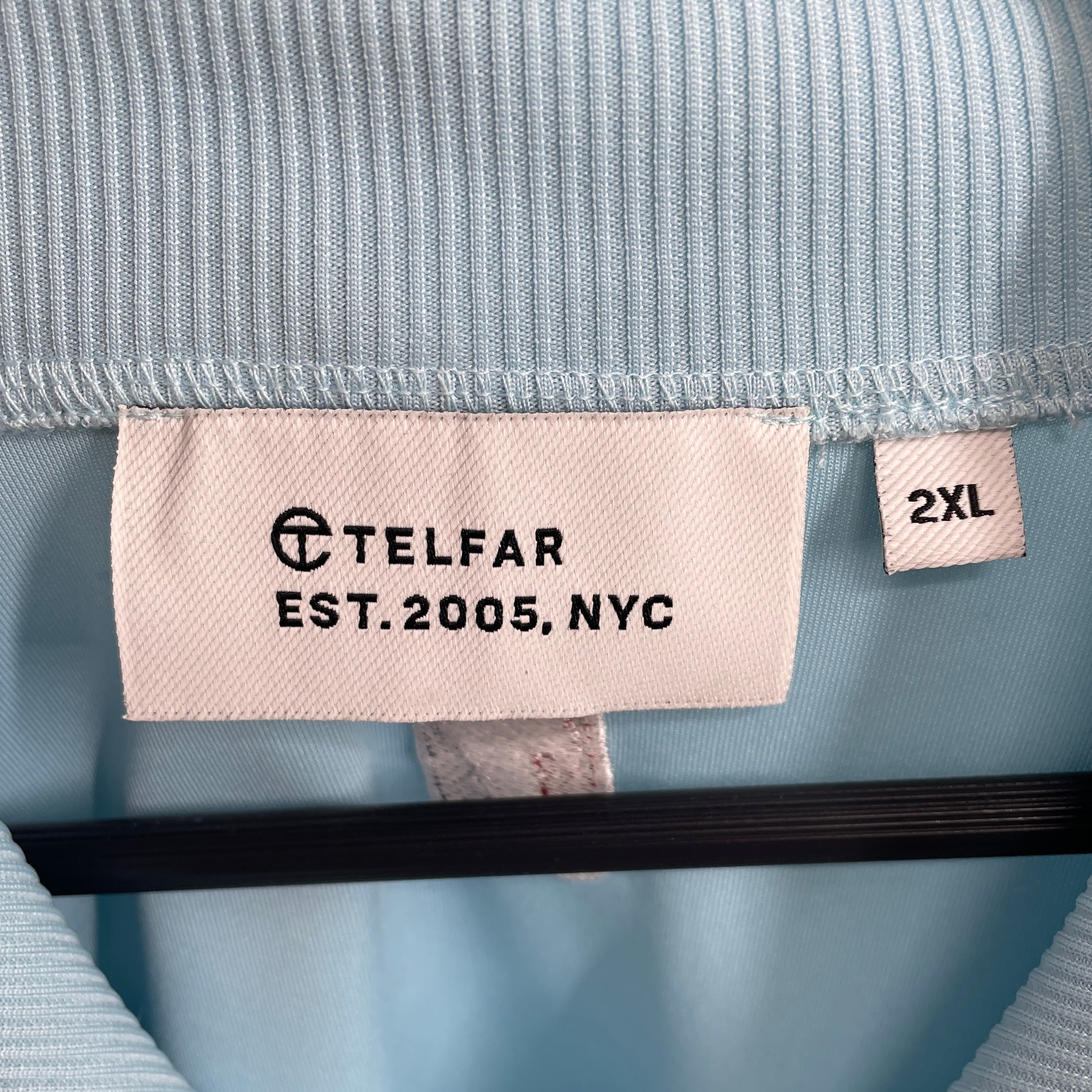 Telfar/Track Jkt/XXL/Cotton/BLU/TELFAR TRACK JACKET LIGHT BLUE view 3