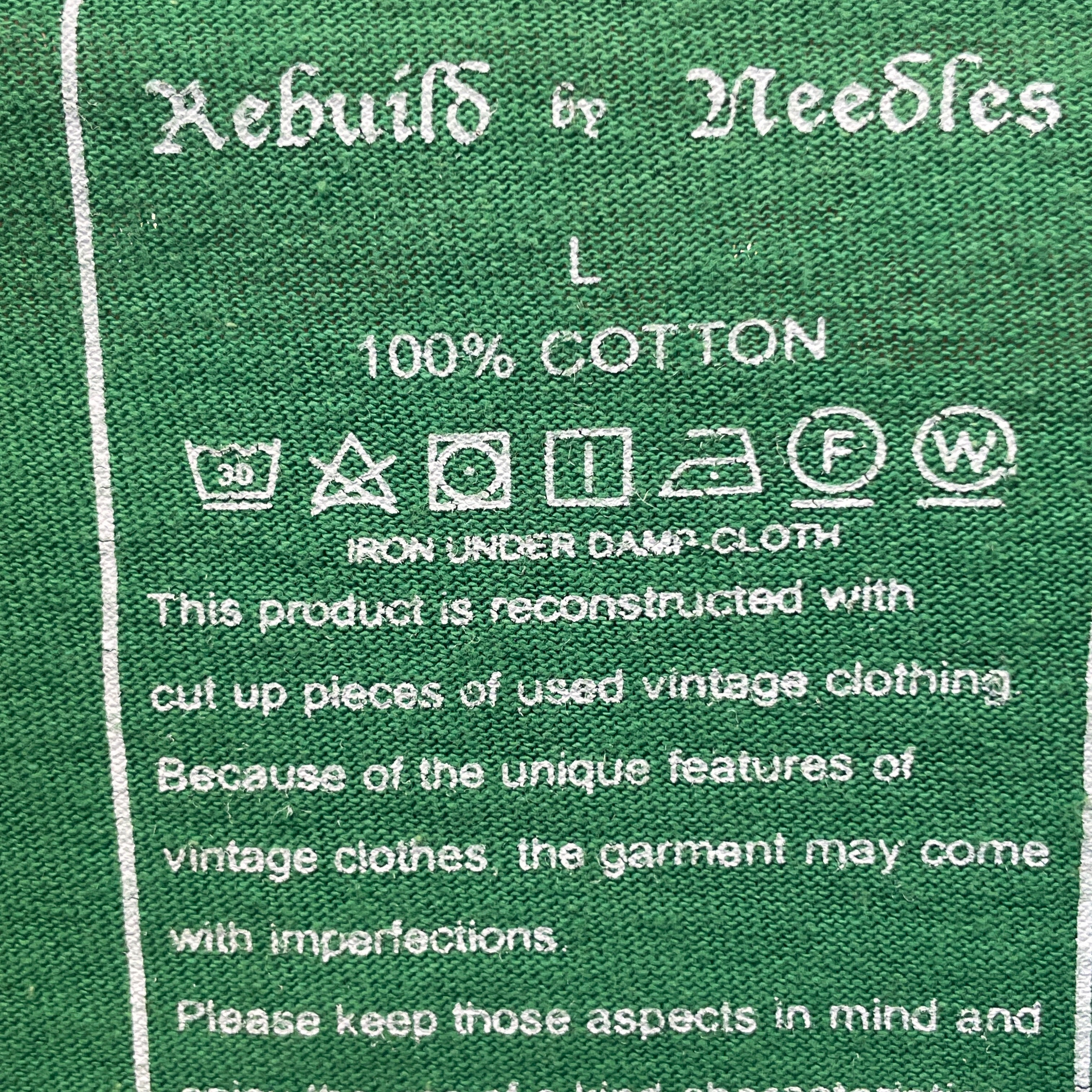 Needles/LS T-Shirt/L/Cotton/GRN/Graphic/NORTHERN REWORKED view 4