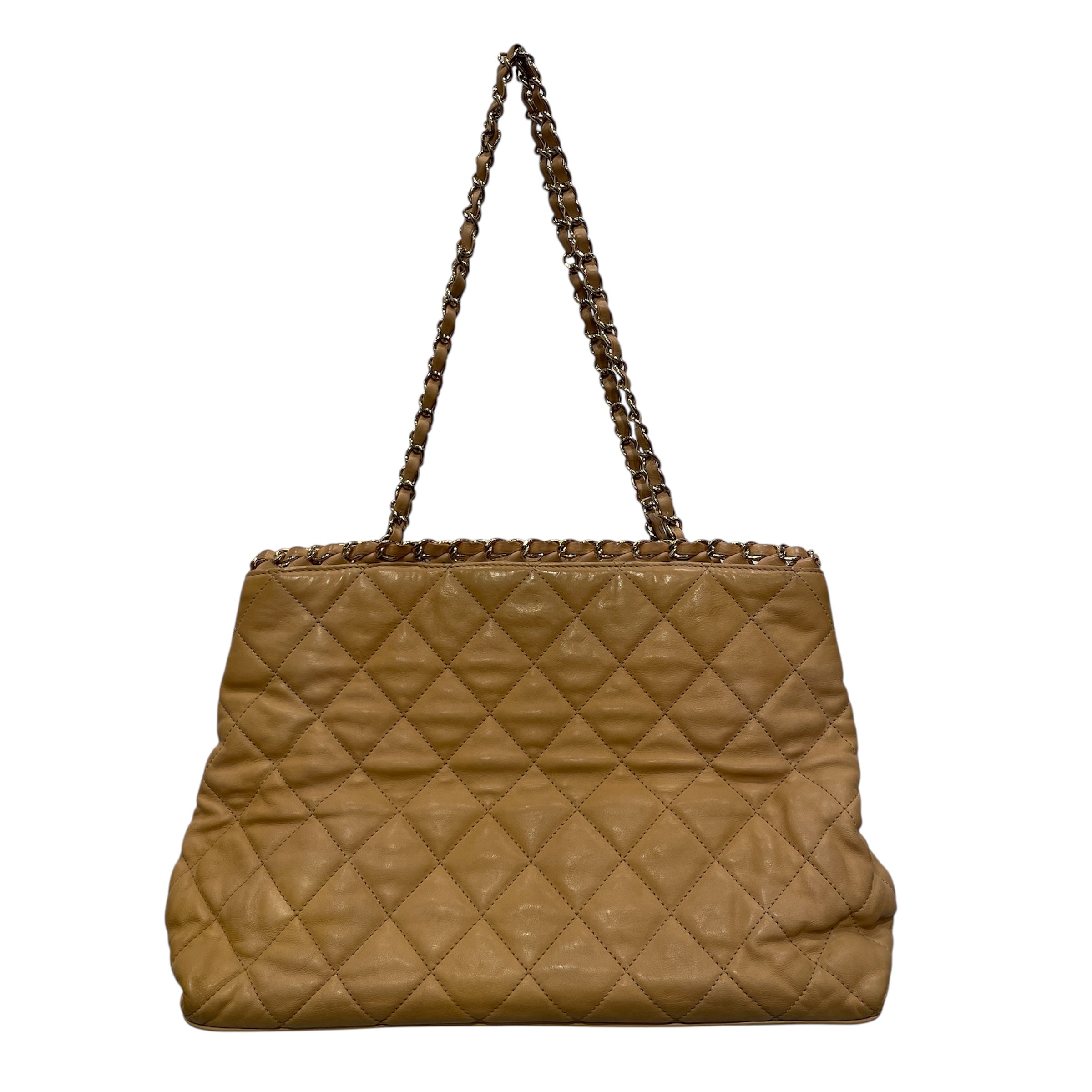 CHANEL/Cross Body Bag/Leather/BEG/14716658 CHAIN RIM MINI TOTE view 2