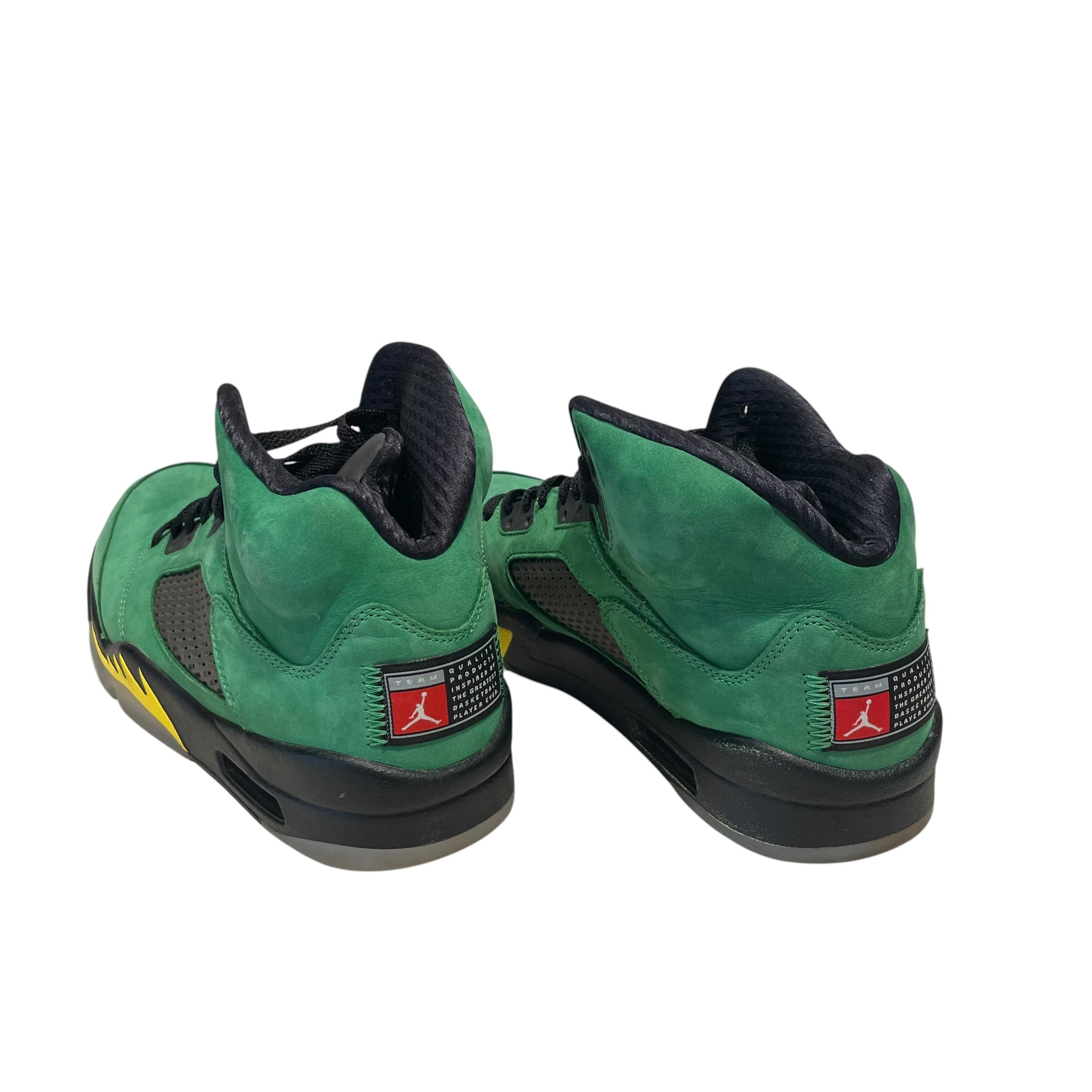 JORDAN BRAND/Hi-Sneakers/US 10/Cotton/GRN/AJ 5 Oregon Ducks view 2