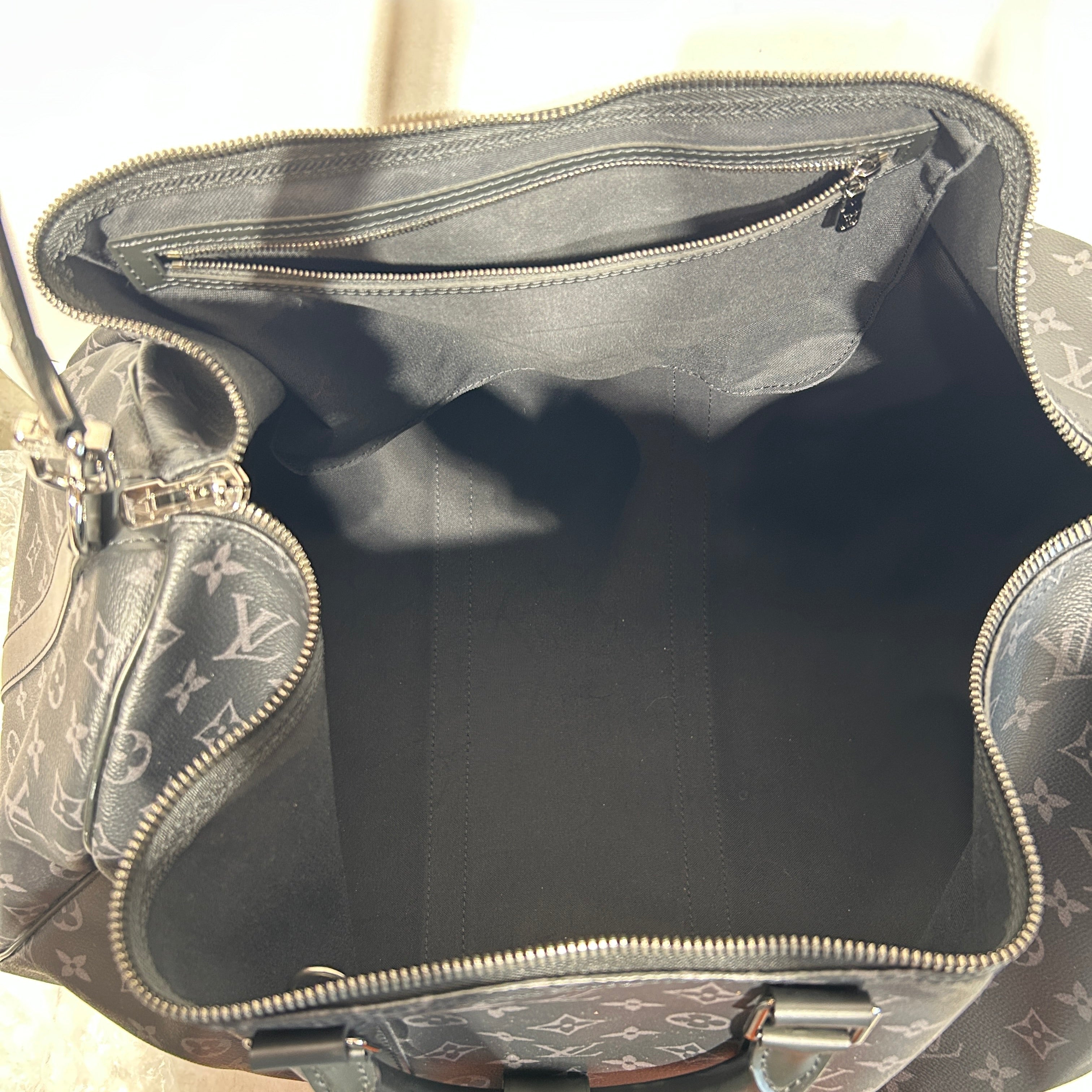 LOUIS VUITTON/Boston Bag/Monogram/Leather/BLK/Monogram Duffle view 8
