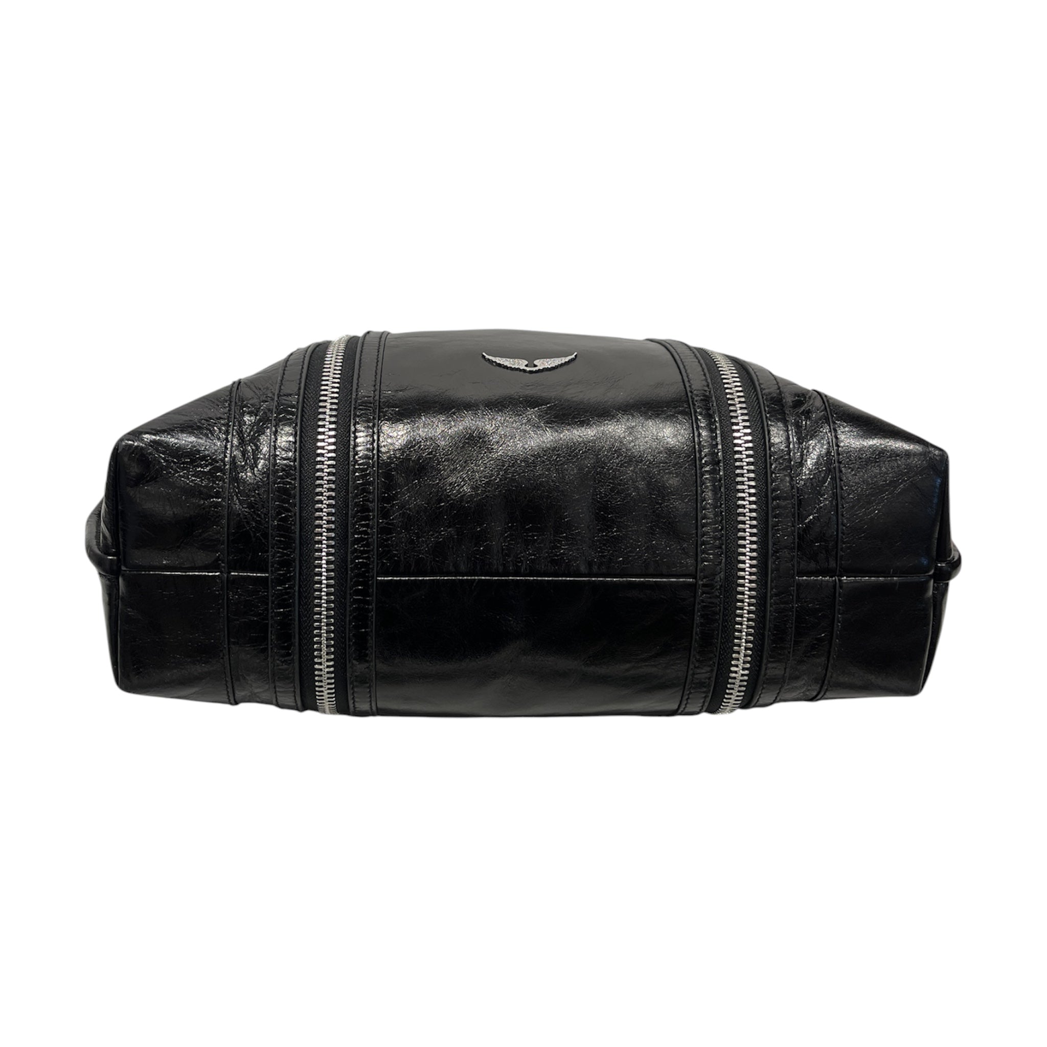 Zadig&Voltaire/Bag/hobo bag 2zip crinkle leather view 3