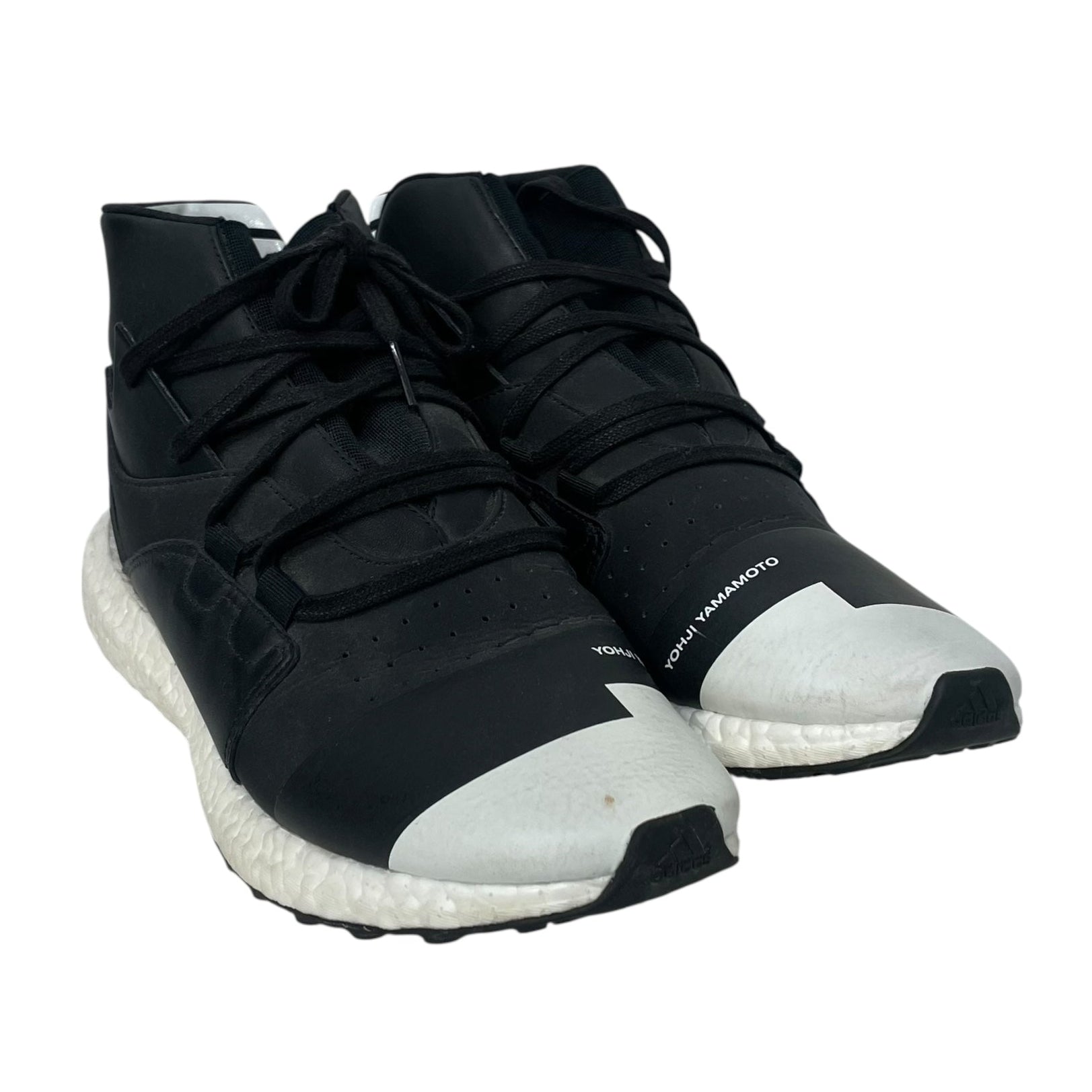 Y-3/adidas/Hi-Sneakers/US 8/Leather/BLK/BY2635 view 1