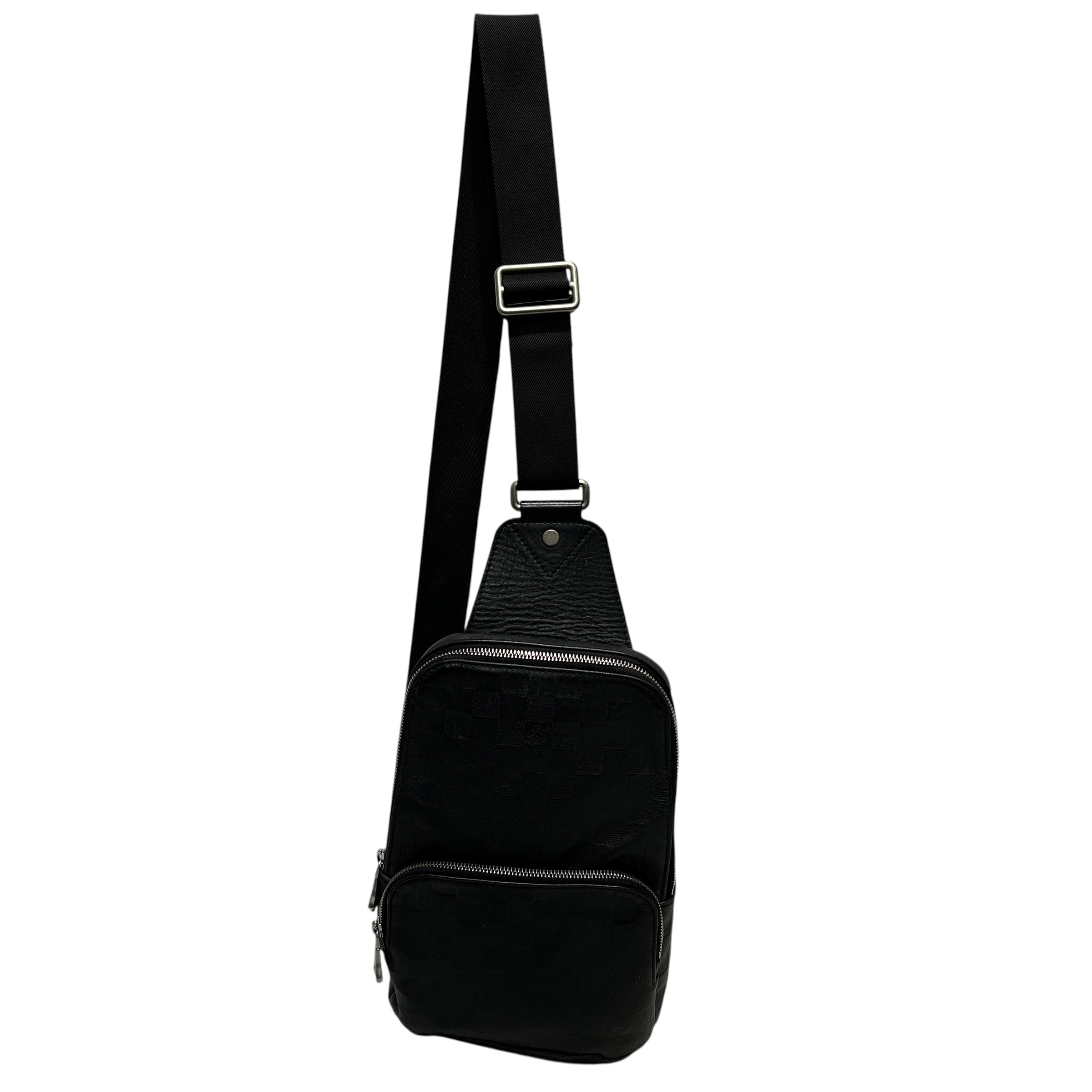 LOUIS VUITTON/Cross Body Bag/Monogram/Leather/BLK/DAMIER INFINITI AVENUE SLING view 1