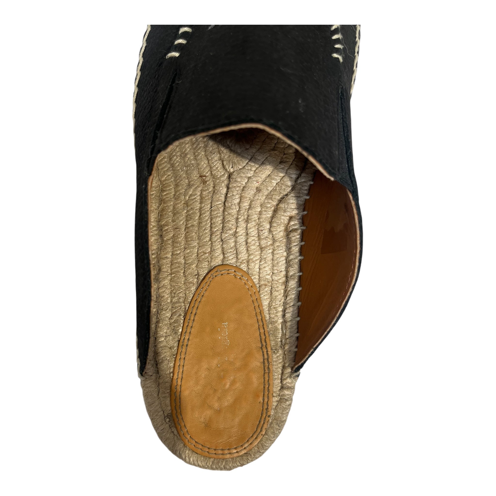 Maison Margiela/Espadrilles/US 10/Leather/BLK/SLIP ON- view 7