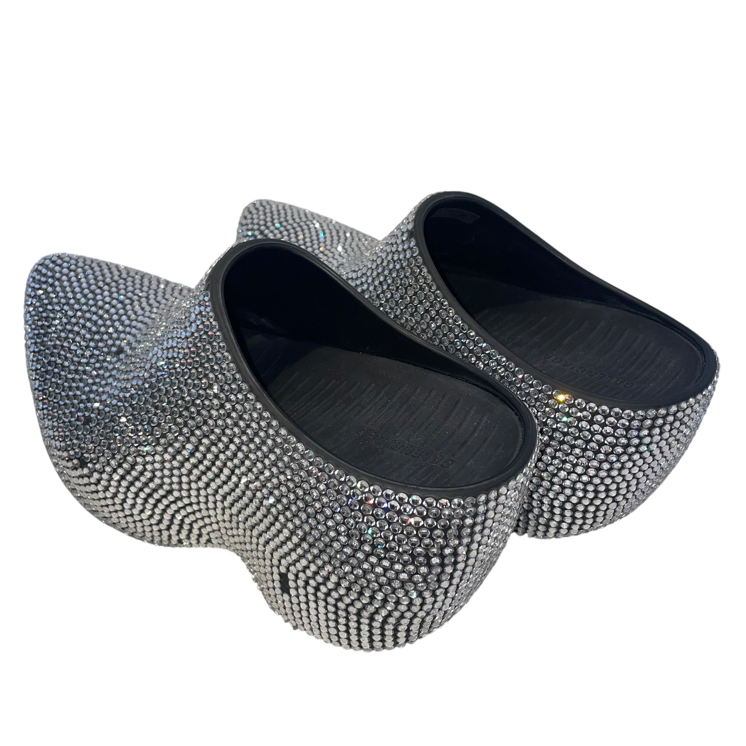 BALENCIAGA/Shoes/EU 38/Glitter/SLV/gem techno clogs view 2