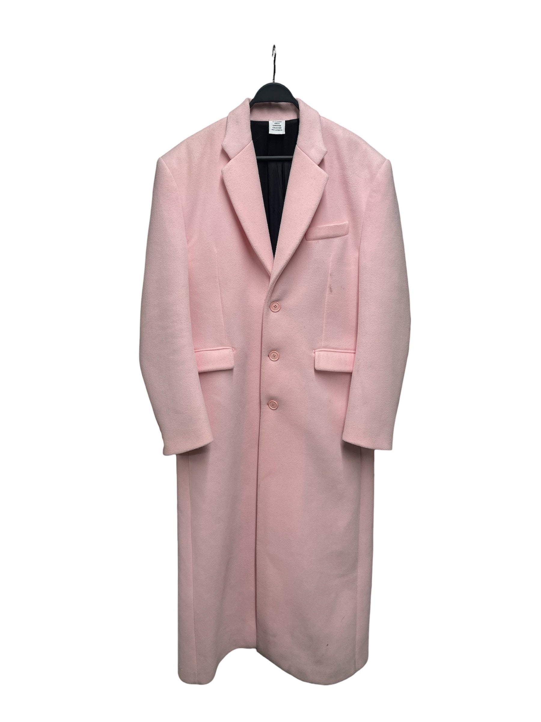 VETEMENTS/Trench Coat/S/Rayon/PNK/UE63CO160P view 1