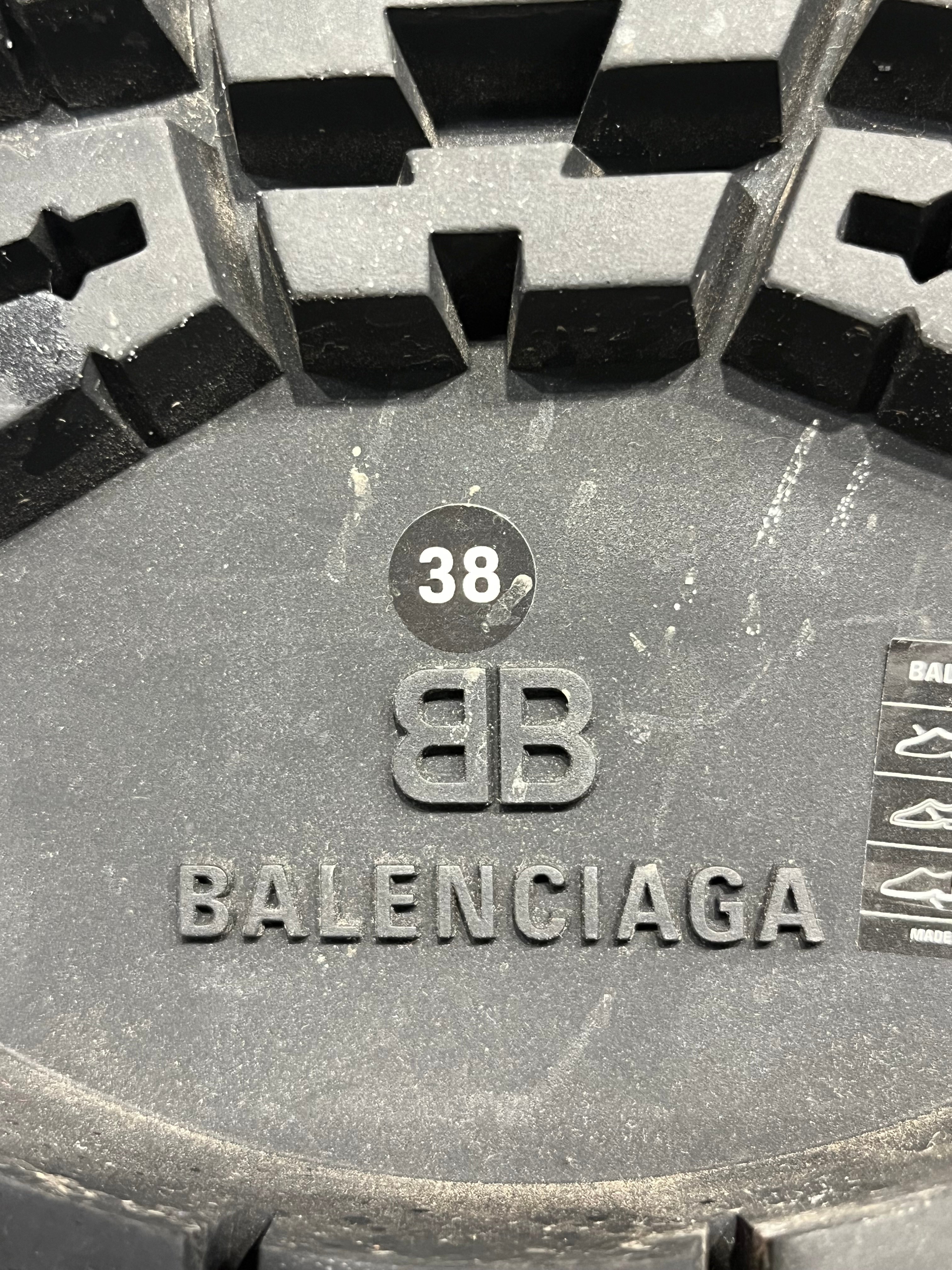 BALENCIAGA/Loafers/EU 38/Leather/BLK/TRACTOR LOAFER view 4