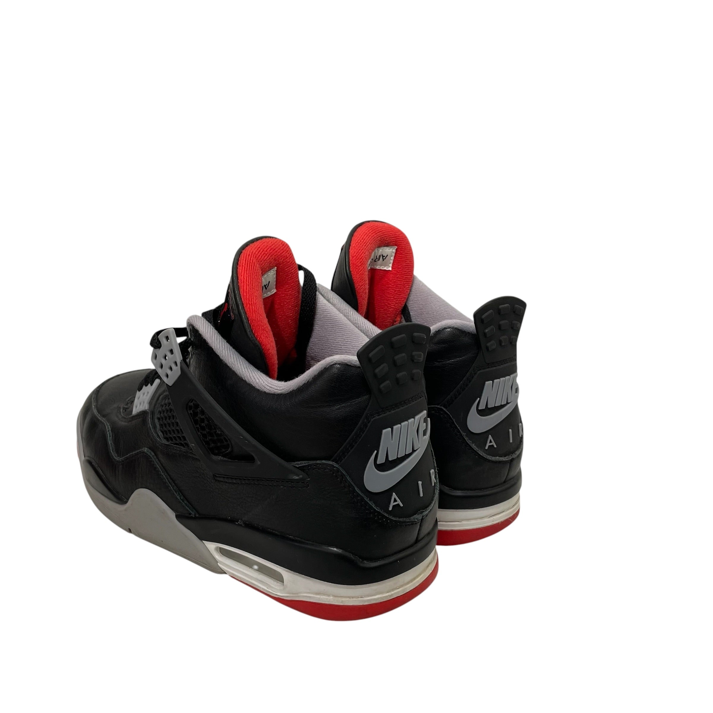 NIKE/Low-Sneakers/US 10/Leather/BLK/JORDAN 4 RETRO BRED REIMAGINED view 5