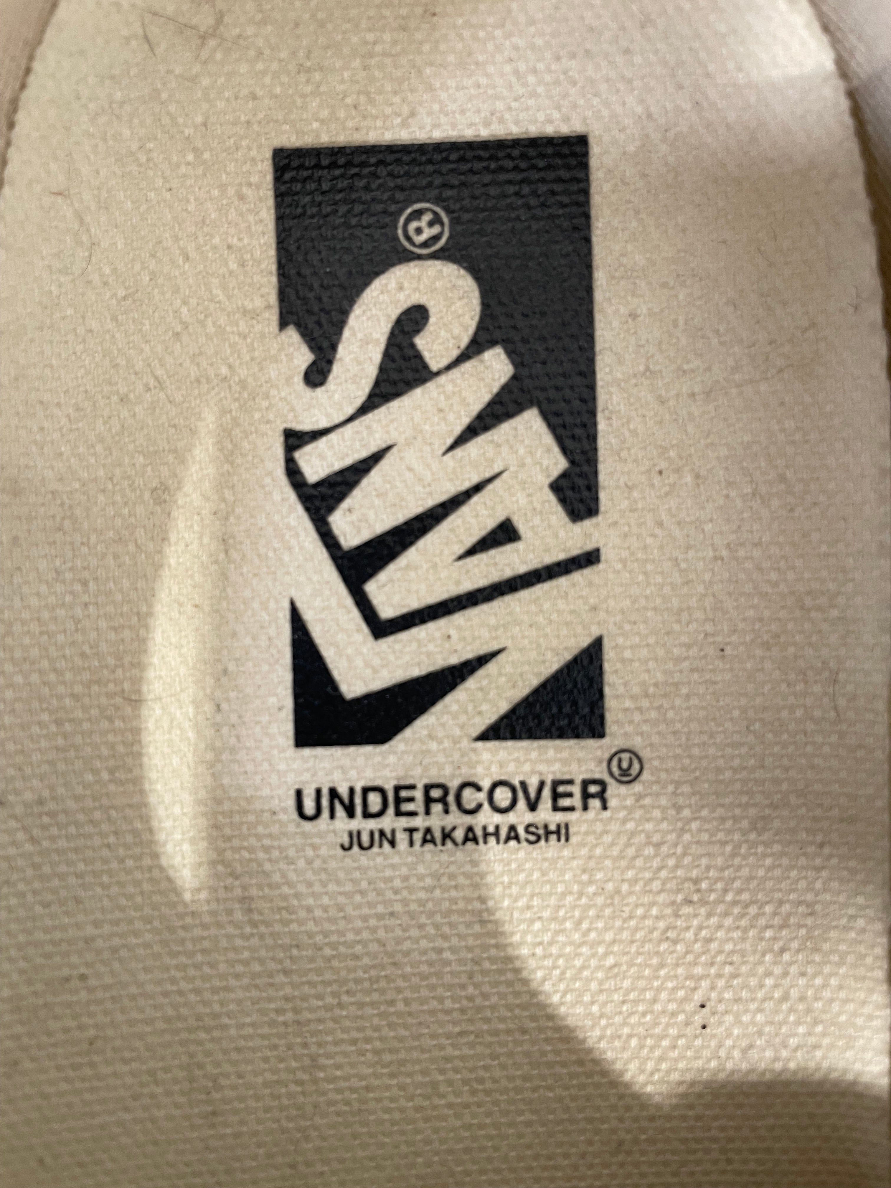 UNDERCOVER/VANS/Low-Sneakers/US 9/WHT/DOG EMBROIDERY view 3