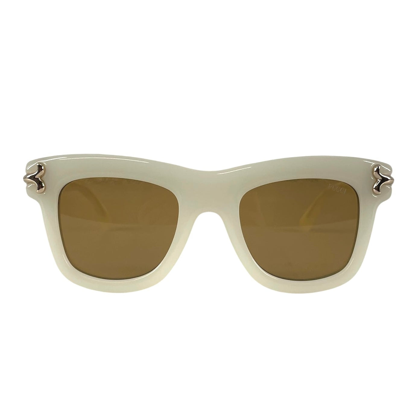 EMILIO PUCCI/Sunglasses/Plastic/WHT/EP222 21E view 1