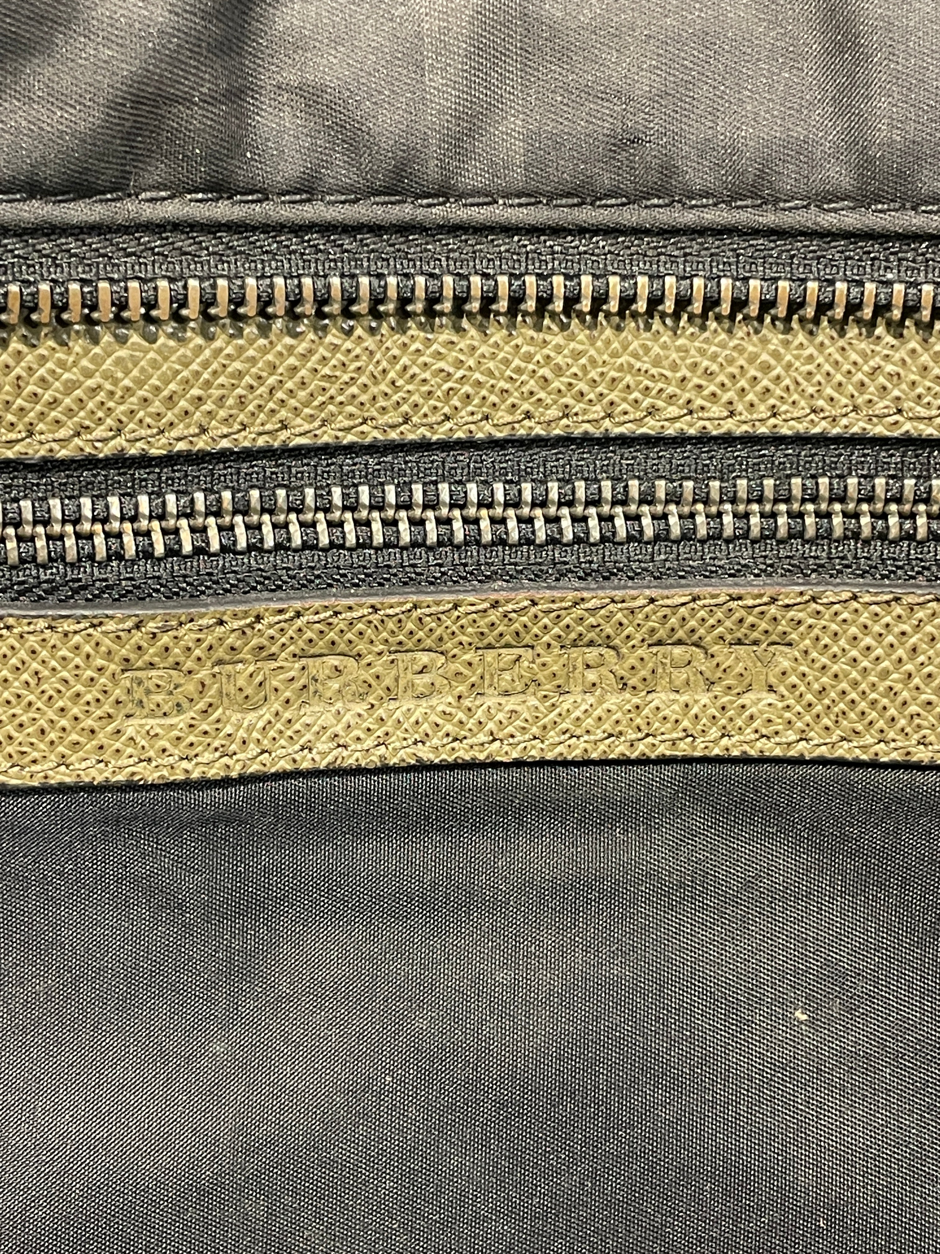 BURBERRY/Bag/Plaid/Cotton/GRN/BURBERRY PLAID BAG GRN view 4