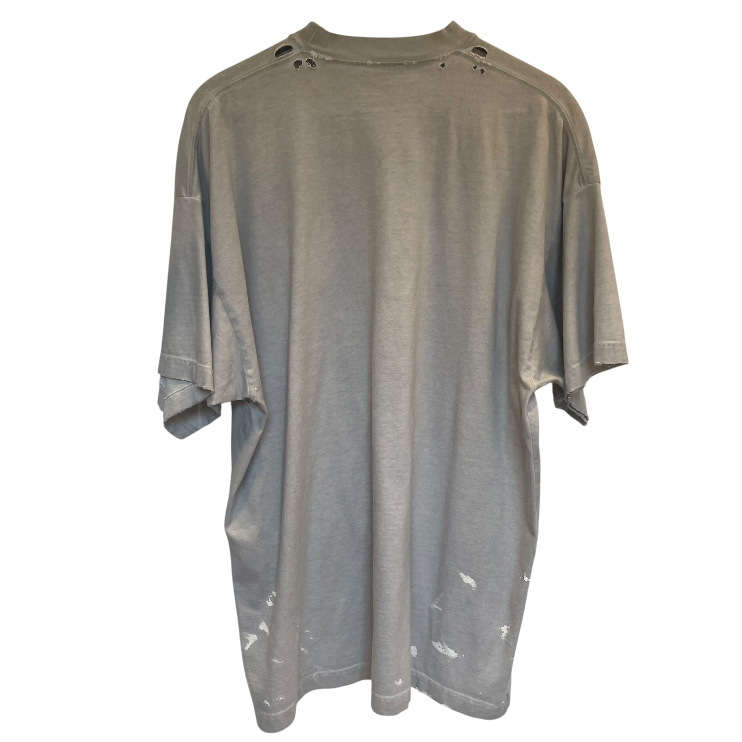 BALENCIAGA/T-Shirt/2/Cotton/GRY/balenciaga rockstar logo tee view 2