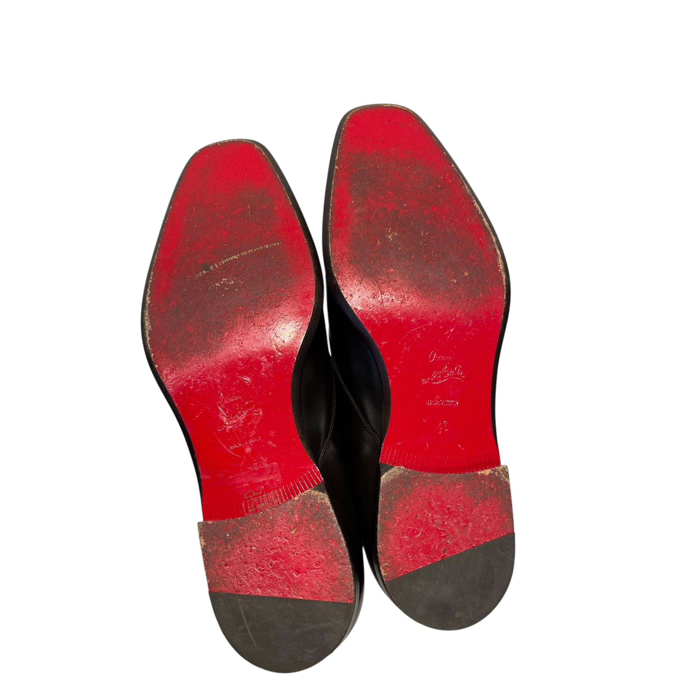 Christian Louboutin/Dress Shoes/EU 45/Leather/BRW/DERBY SHOES ONE BUCKLE view 7