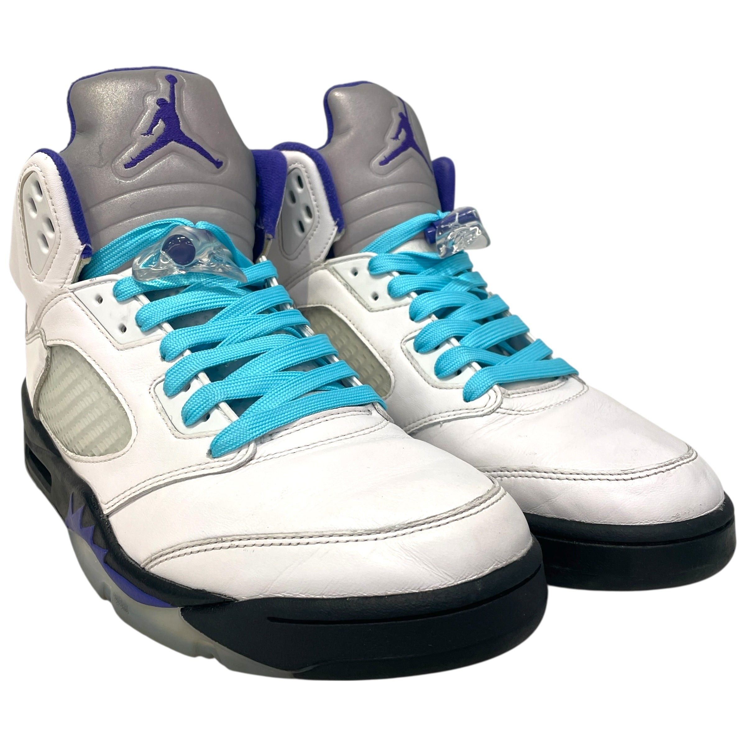 NIKE/Hi-Sneakers/US 13/Leather/WHT/Jordan 5 Dark Concord view 1