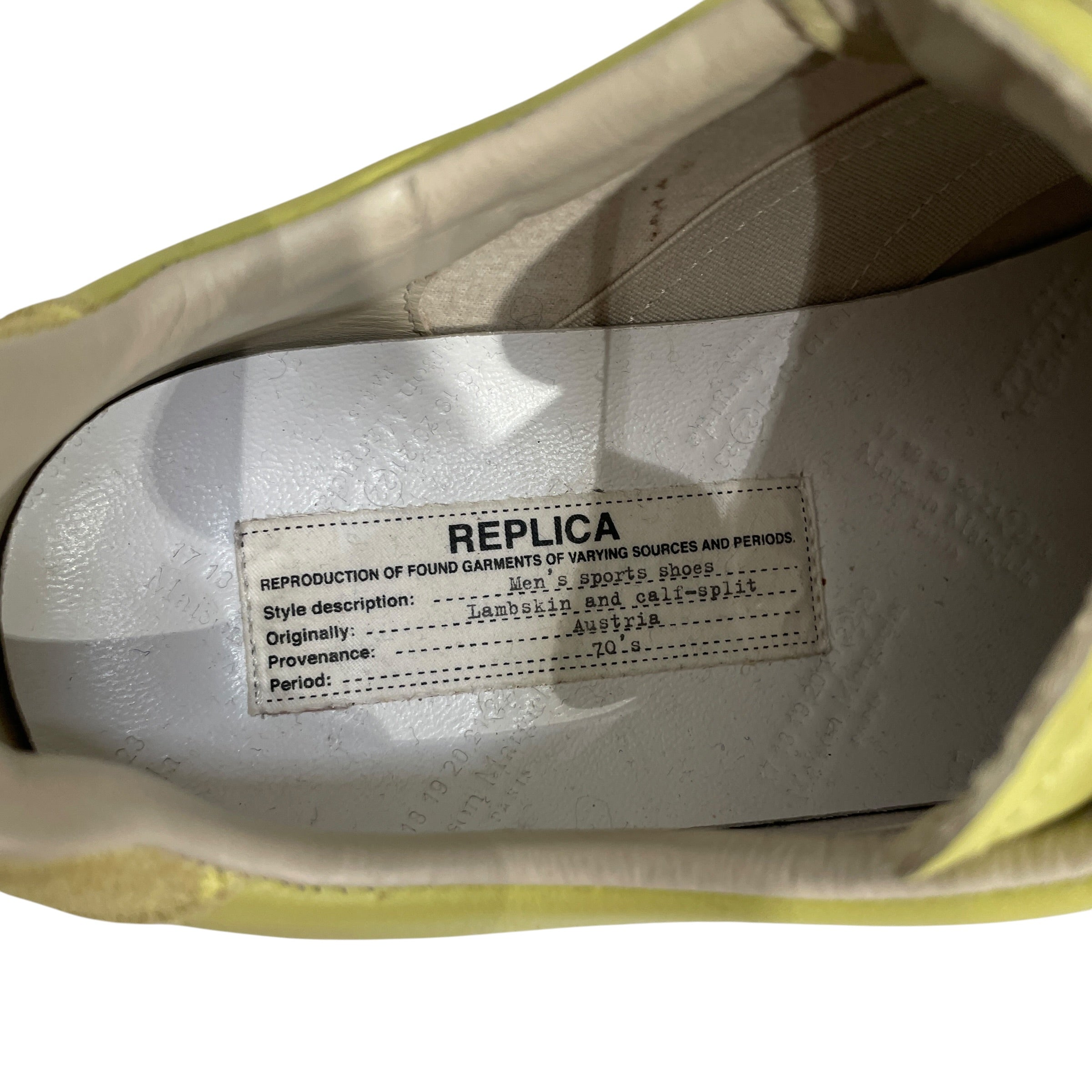 Maison Margiela/Low-Sneakers/EU 40/Leather/GRN/REPLICA SPORT SHOE view 4