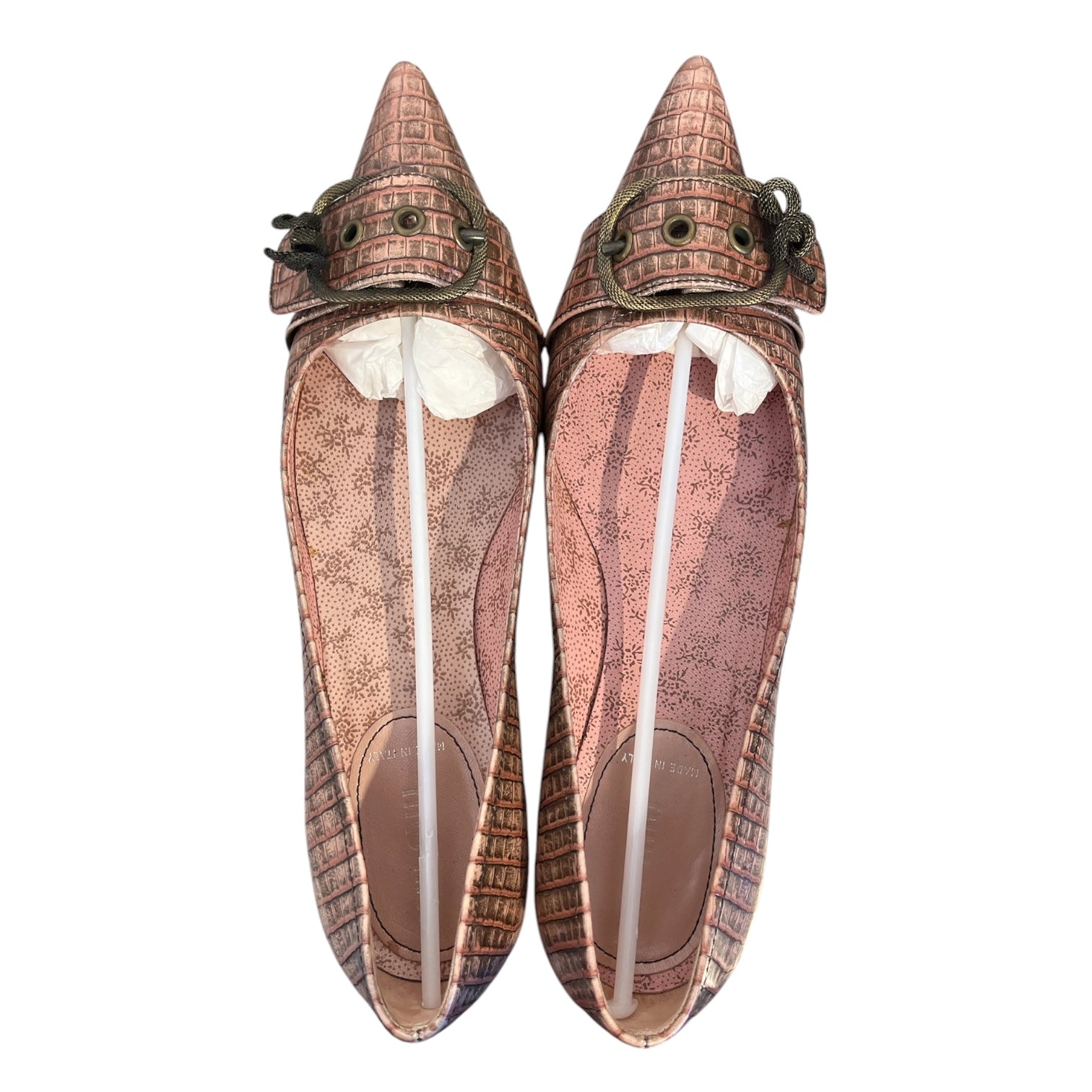 MIU MIU/Heels/EU 36.5/Leather/PNK/Buckle Kitten Heel view 3