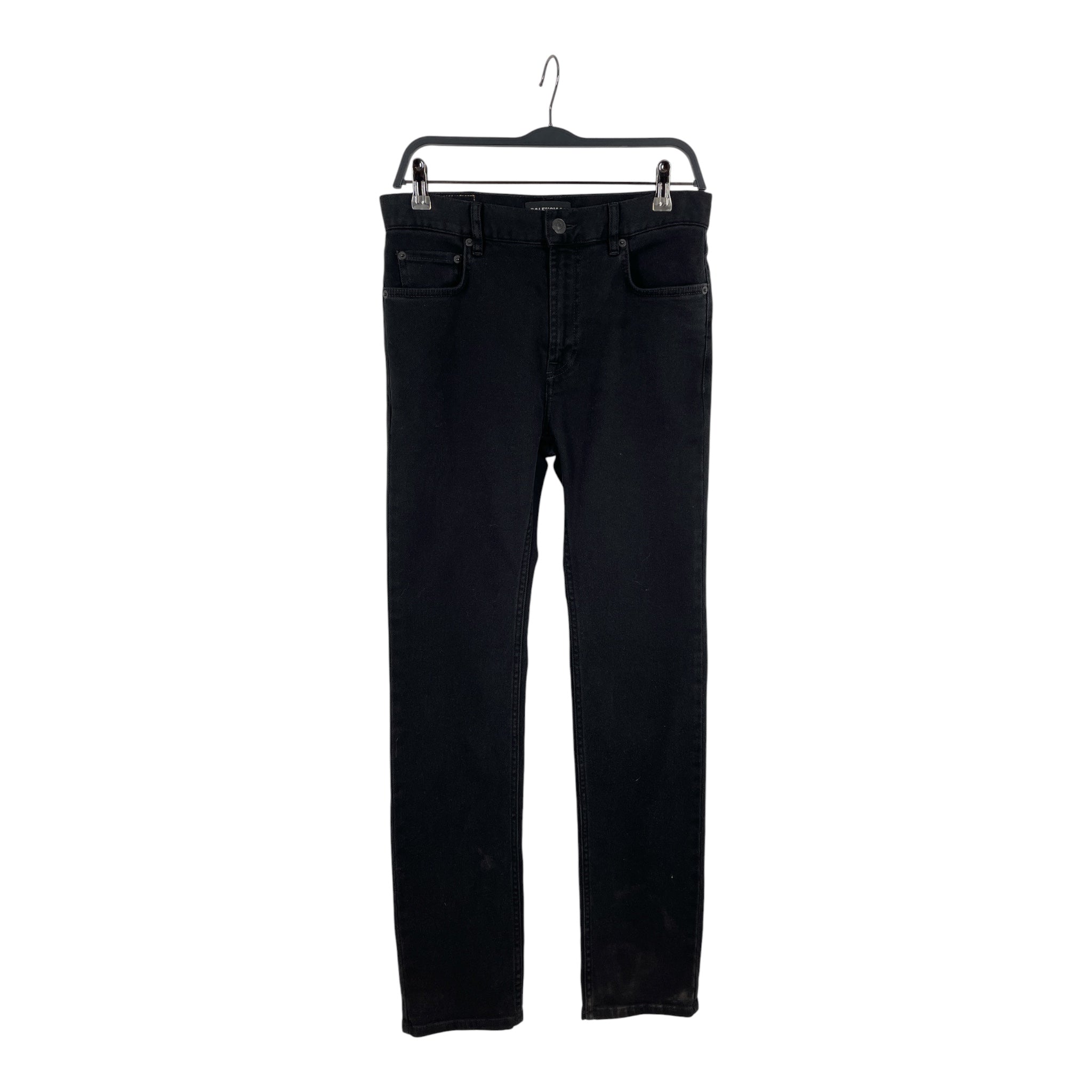 BALENCIAGA/Straight Pants/30/Denim/BLK/2021 SKINNY STRAIGHT view 1