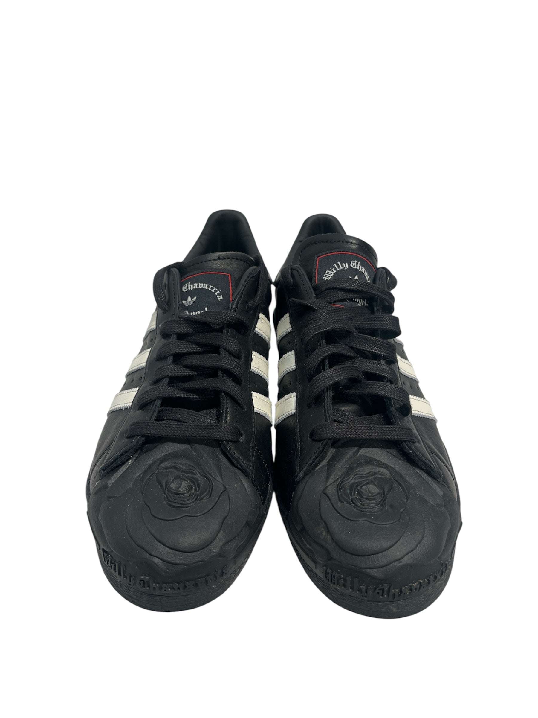 WILLY CHAVARRIA/adidas/Low-Sneakers/US 10/Leather/BLK/SS26 SUPERSTAR ROSE TOE view 2