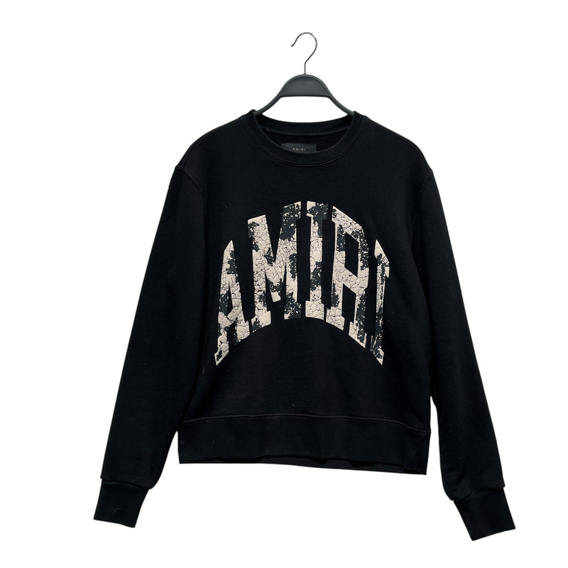 AMIRI/Sweatshirt/S/Cotton/BLK/cracked logo