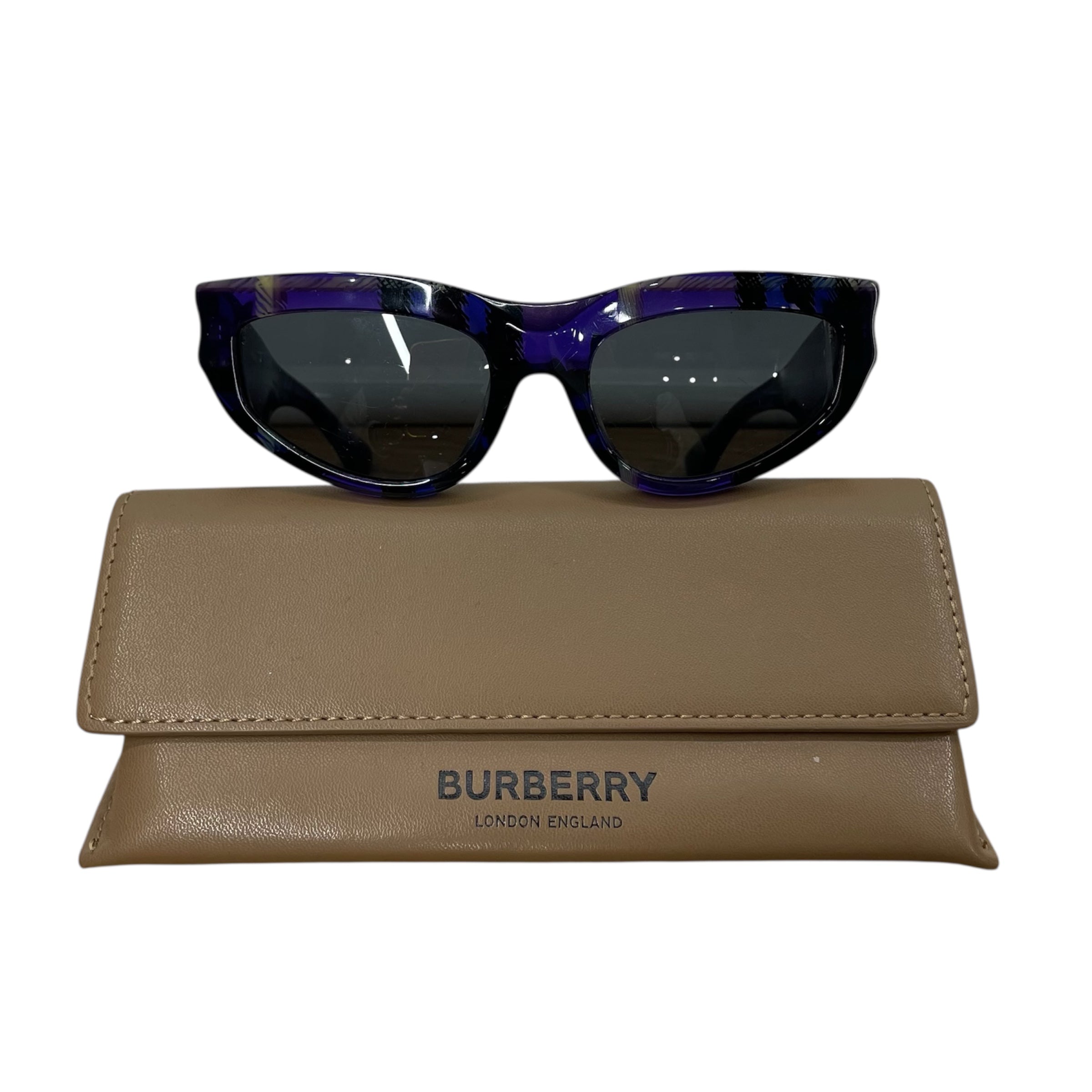 BURBERRY LONDON/Sunglasses/Plaid/Tortoiseshell Pattern/PPL/BE4225U OVAL CATEYE view 4