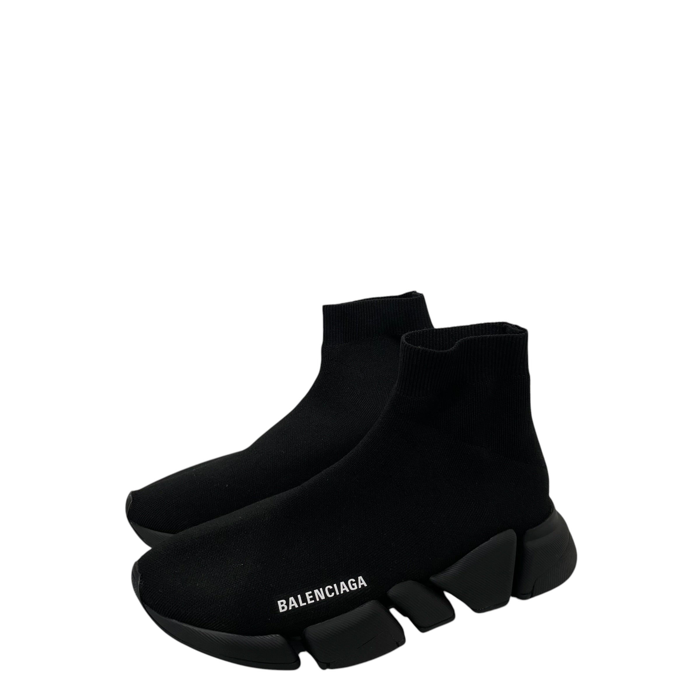 BALENCIAGA/Hi-Sneakers/US 6/BLK/SPEED KNIT TRAINERS view 3