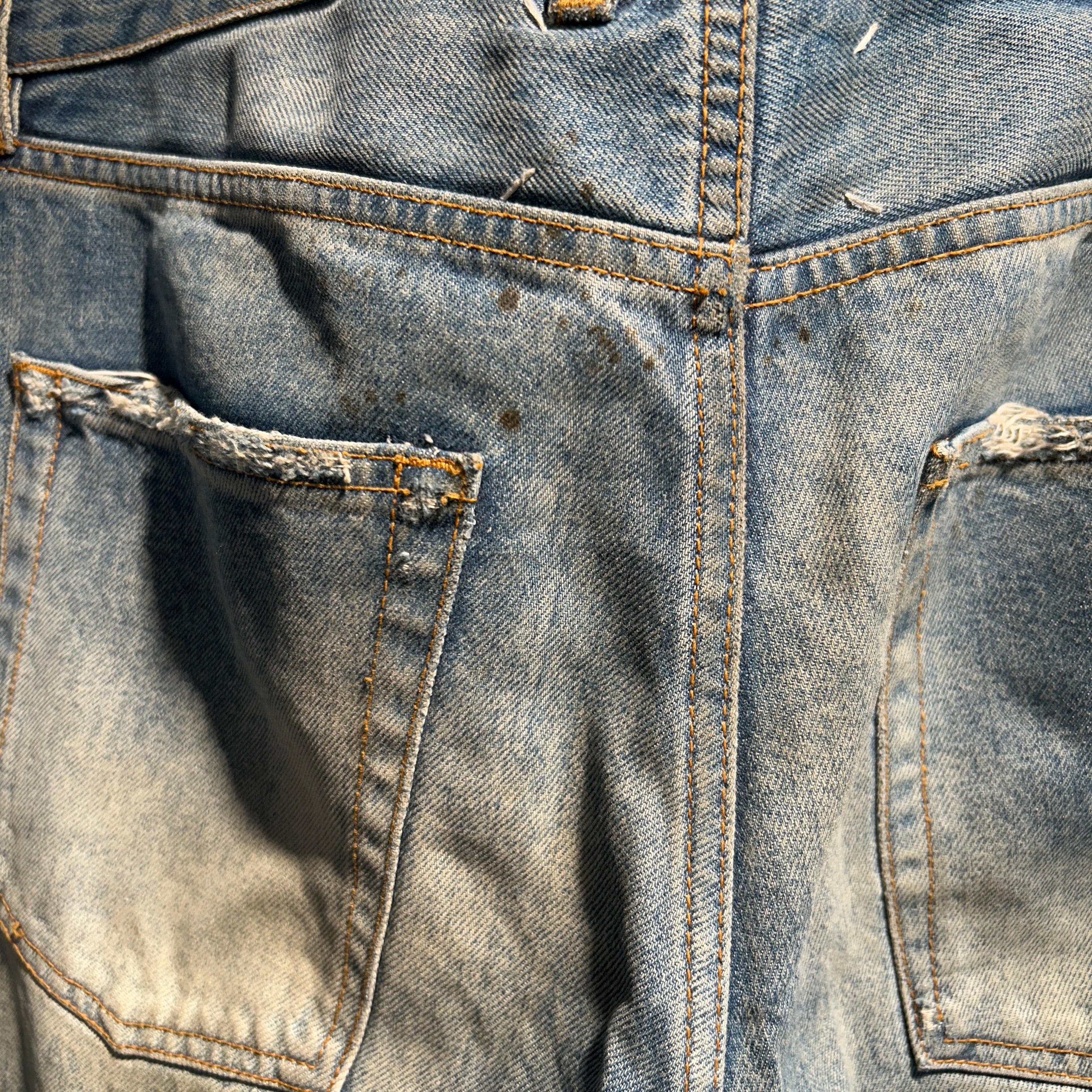 Maison Margiela/Straight Pants/26/Denim/BLU/Straight Washed Distressed view 5