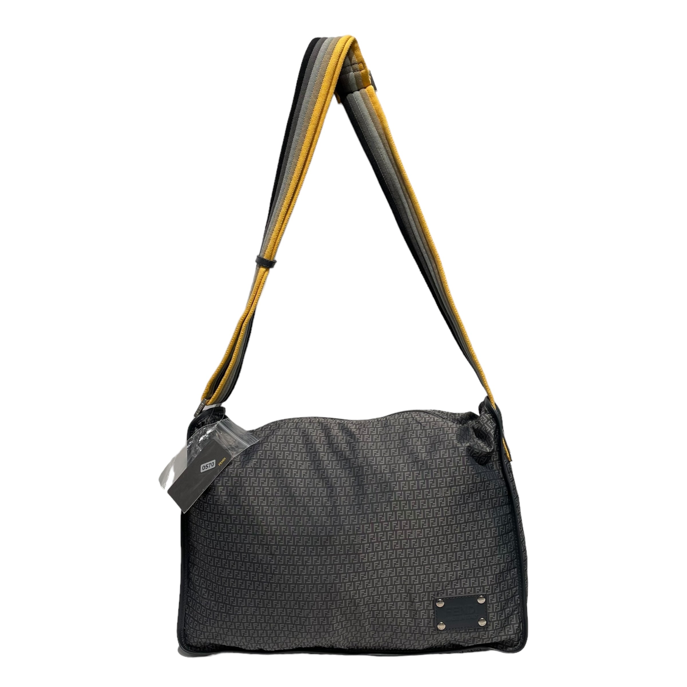 FENDI/Cross Body Bag/Monogram/Nylon/GRY/Zucchino Messenger view 1