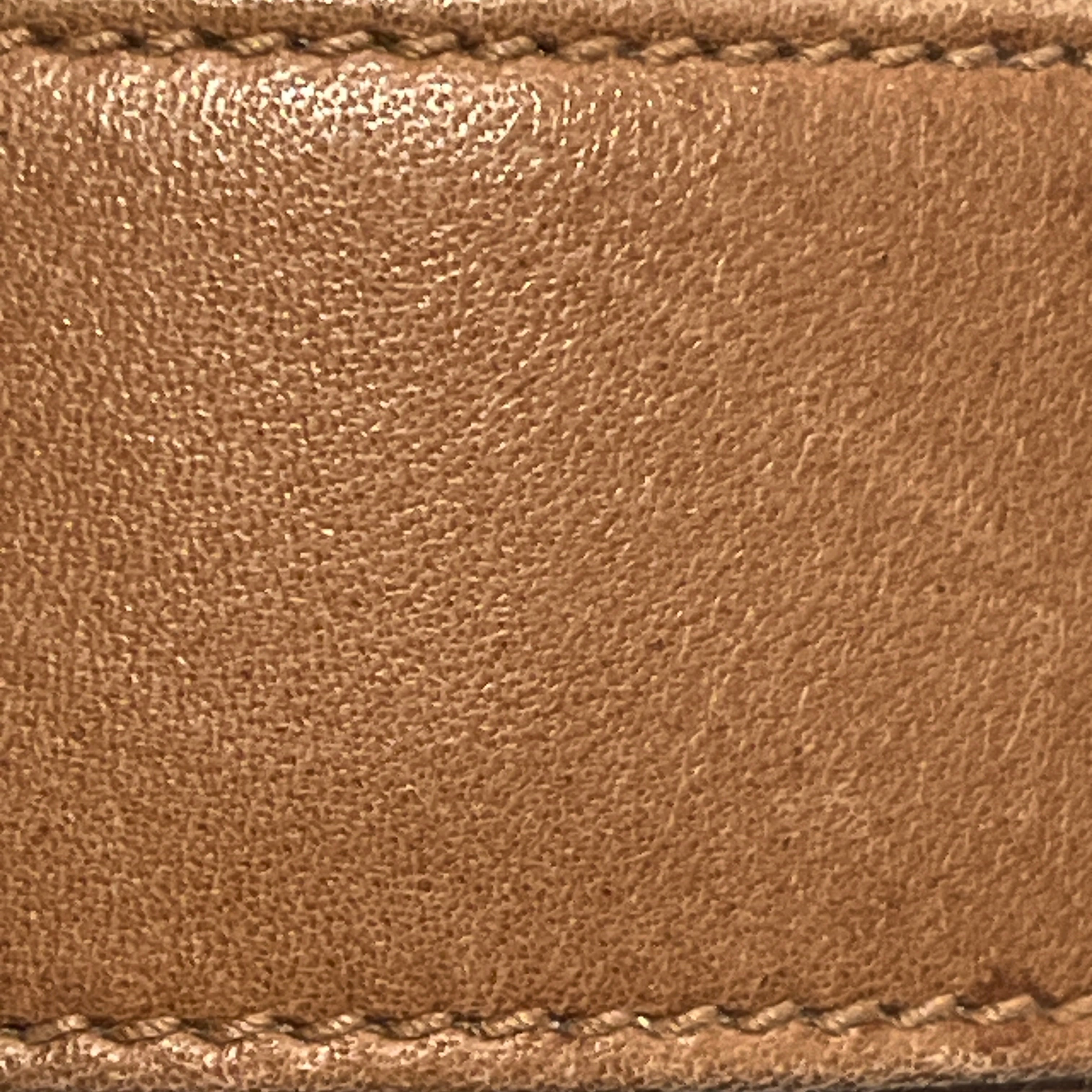 GUCCI/Belt/Leather/BEG/SIZE 40 gold buckle view 4