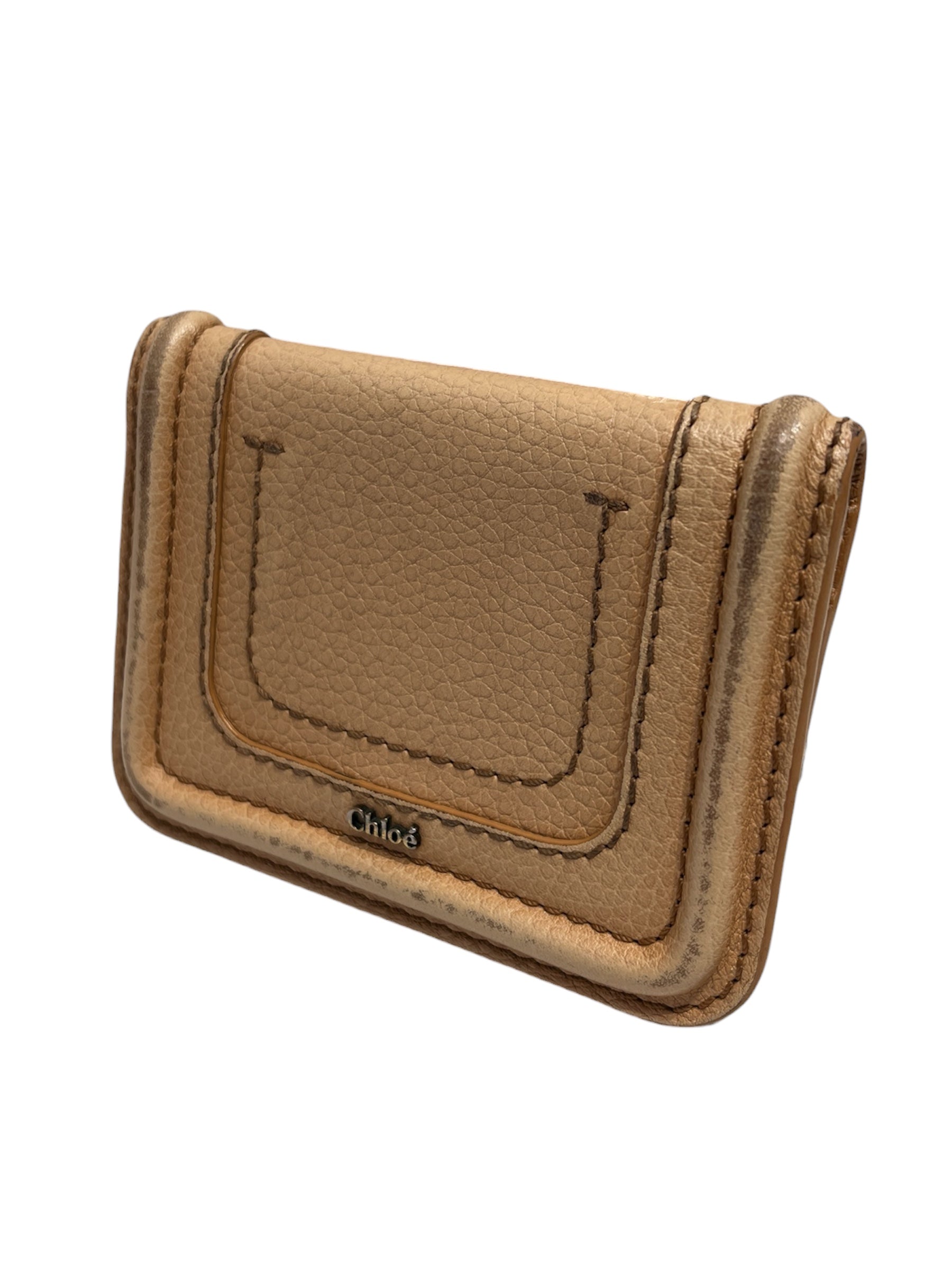 Chloe/Bifold Wallet/Leather/BEG/ view 1