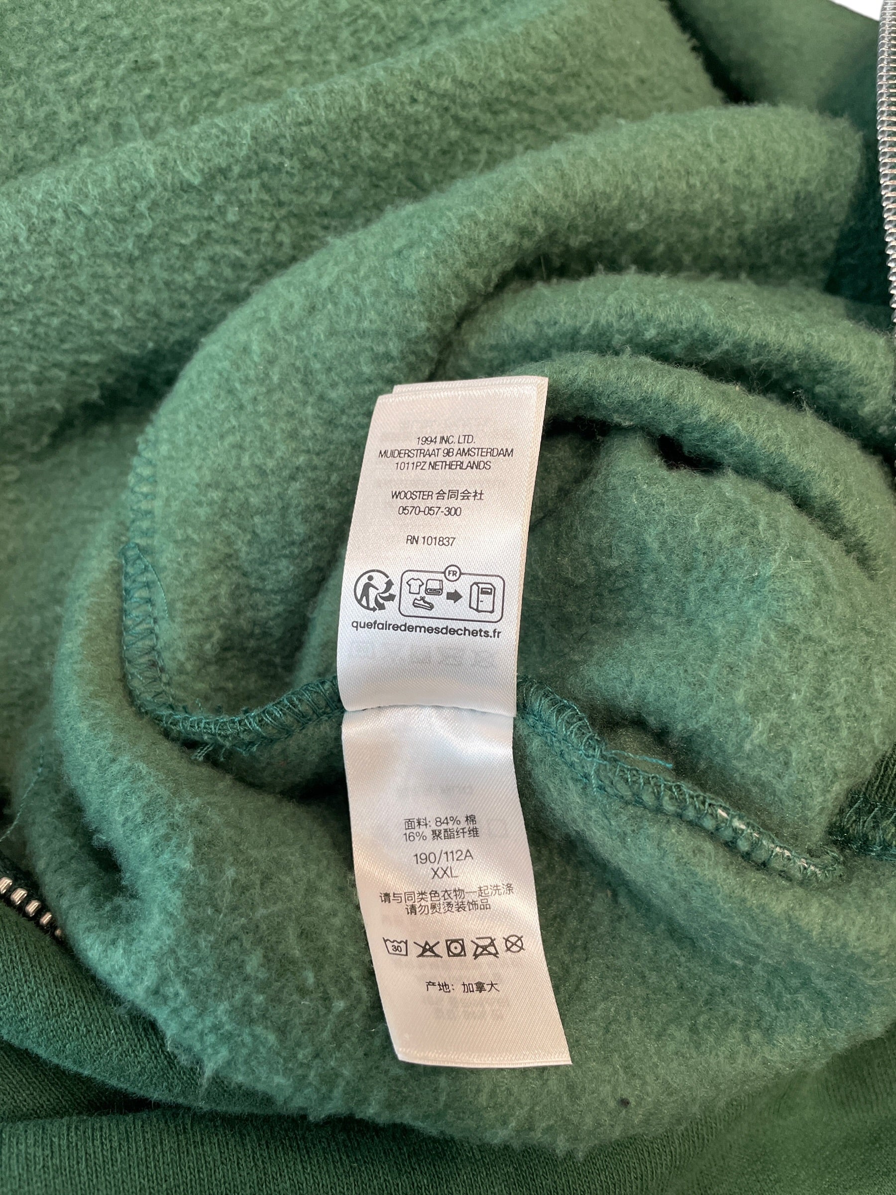 Supreme/Hoodie/XXL/Cotton/GRN/ZIP UP SMALL BOGO HOODIE view 9