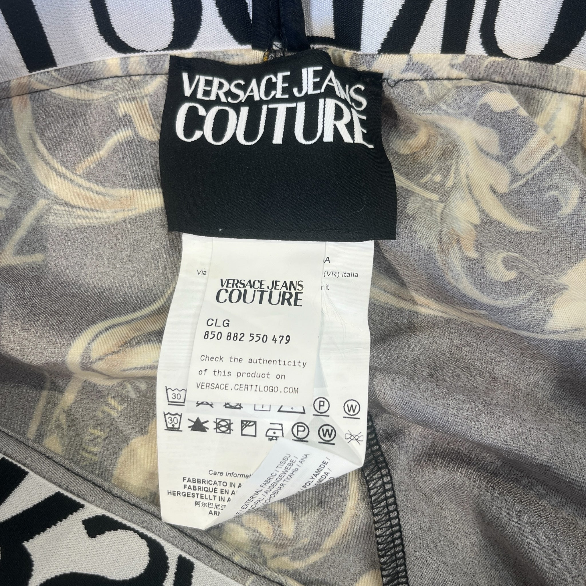 VERSACE JEANS COUTURE/Jumpsuits/10/Graphic/BLK/leggings/GOLD REGALIA BAROQUE PRINT view 3