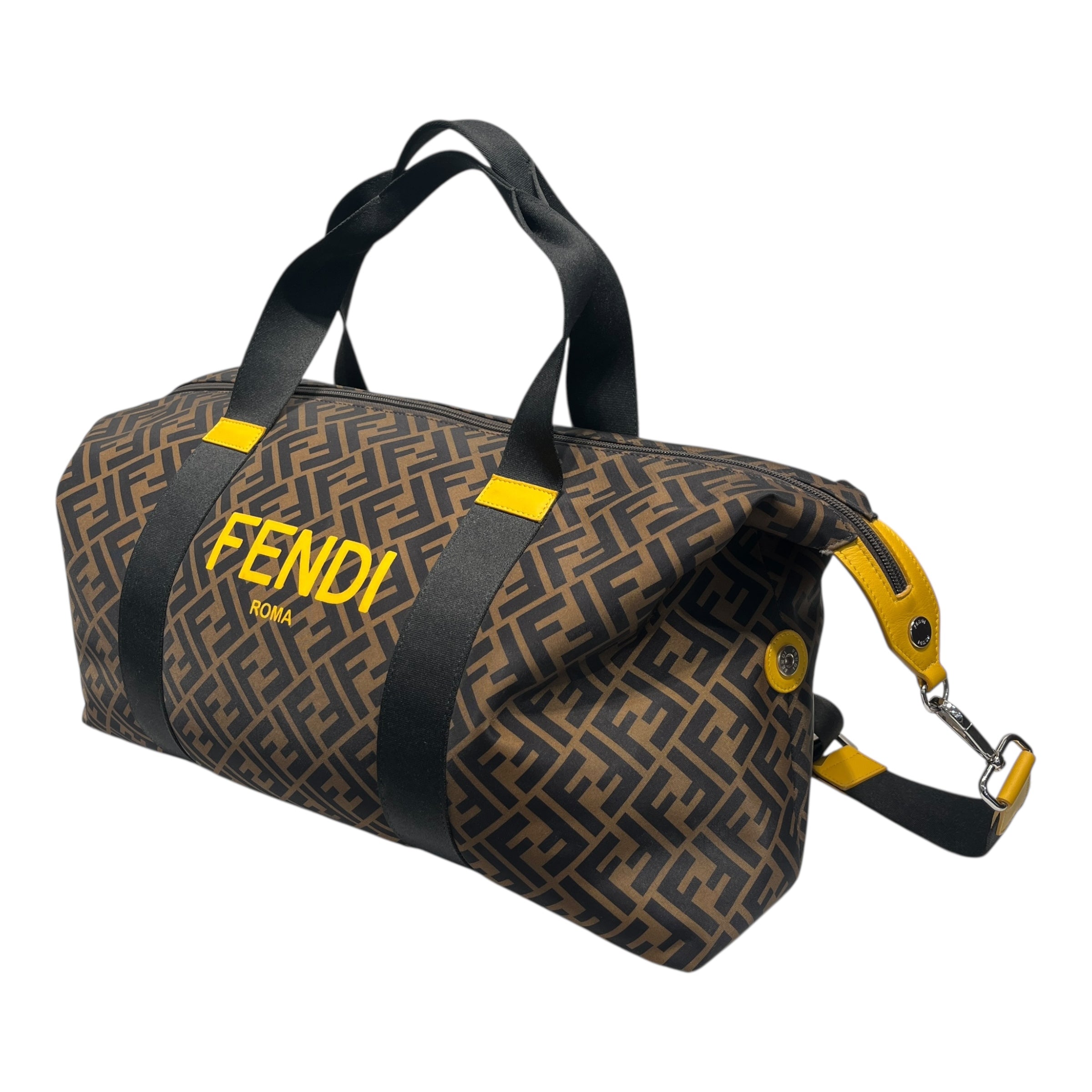 FENDI/Cross Body Bag/All Over Print/Cotton/BRW/FEDNI ROMA DUFFLE BAG view 6
