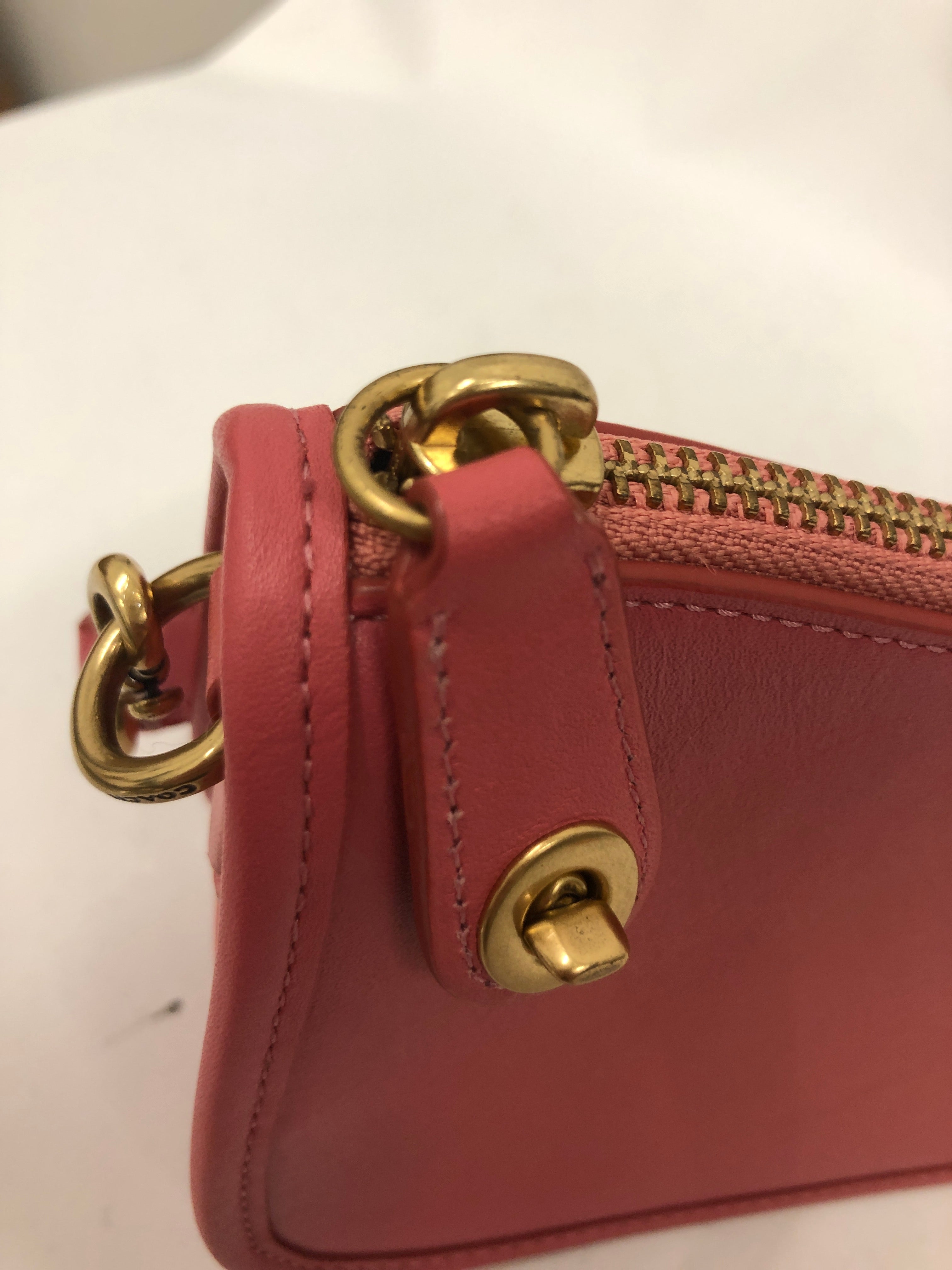 COACH/Hand Bag/Leather/PNK/SWINGER SHOULDER BAG view 3