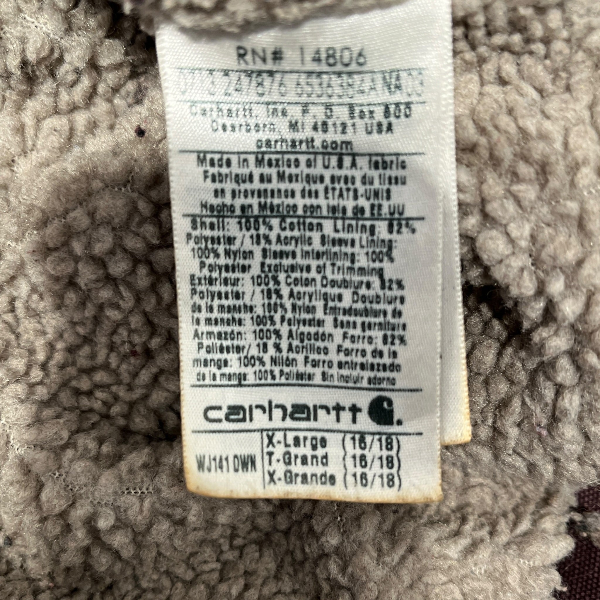 Carhartt/Jacket/XL/Cotton/BRD/ZIP UP HOOD CANVAS WORK view 4