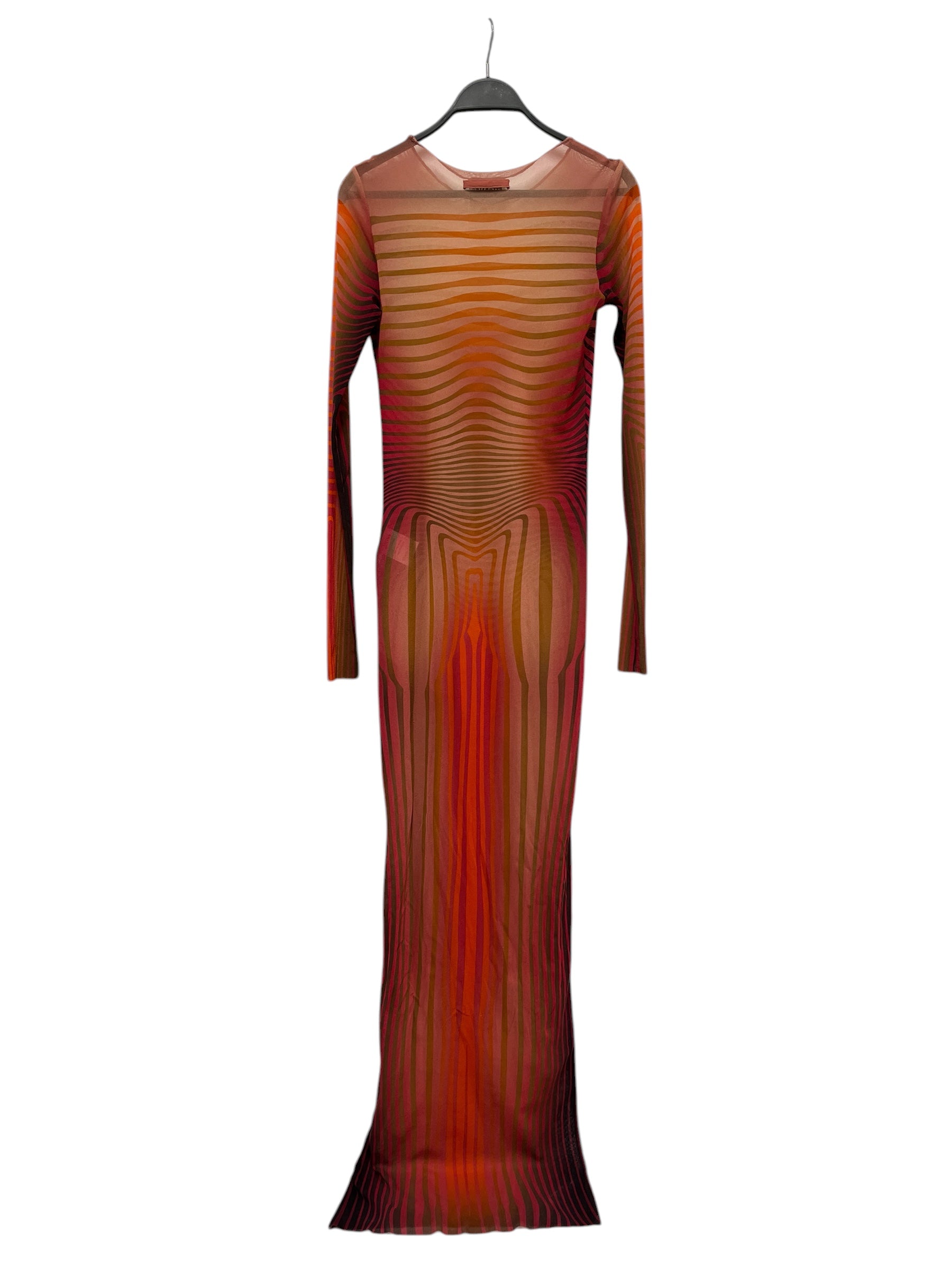 Jean Paul Gaultier/LS Dress/M/All Over Print/Polyester/MLT/BODY MORPHING PRINT view 2