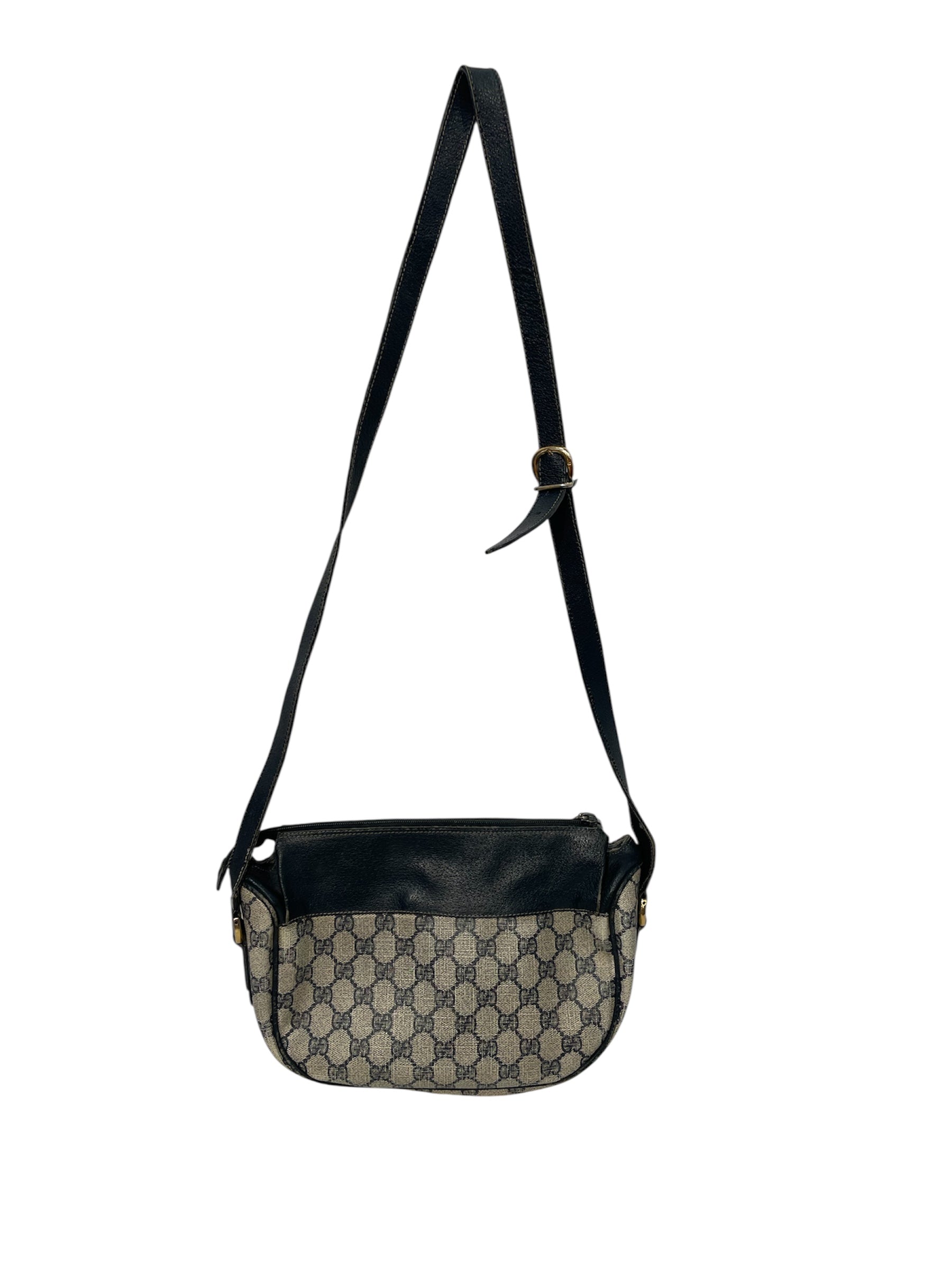 GUCCI/Cross Body Bag/Monogram/Leather/NVY/OPHIDIA WEB STRIPE view 2