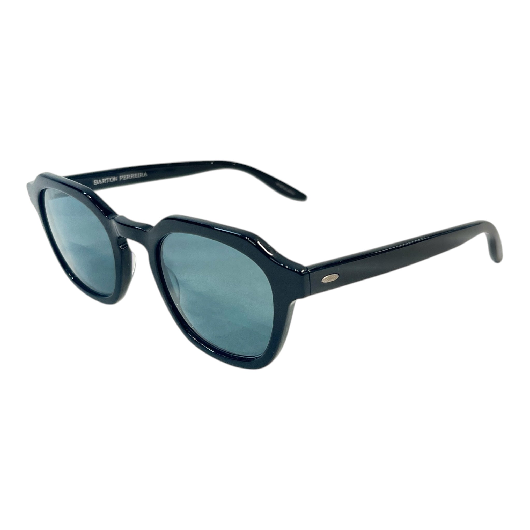 BARTON PERREIRA/Sunglasses/Celluloid/BLK/TUCKER BLUE LENS view 2