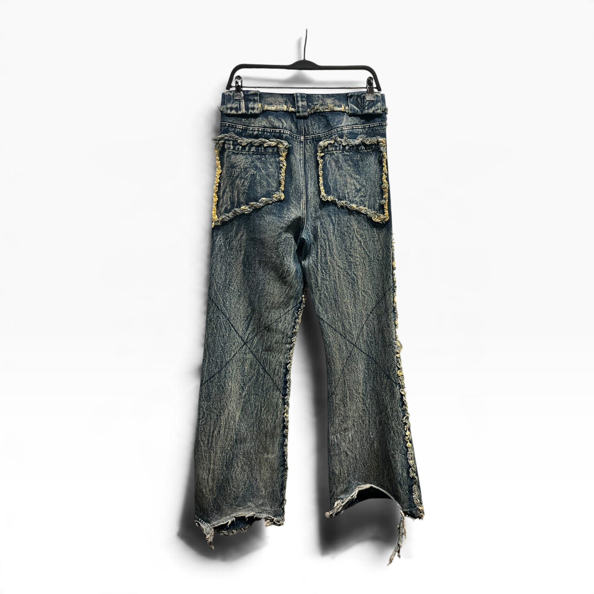 NO/FAITH STUDIOS/Pants/S/Denim/BLU/Distressed Flare 002 view 2