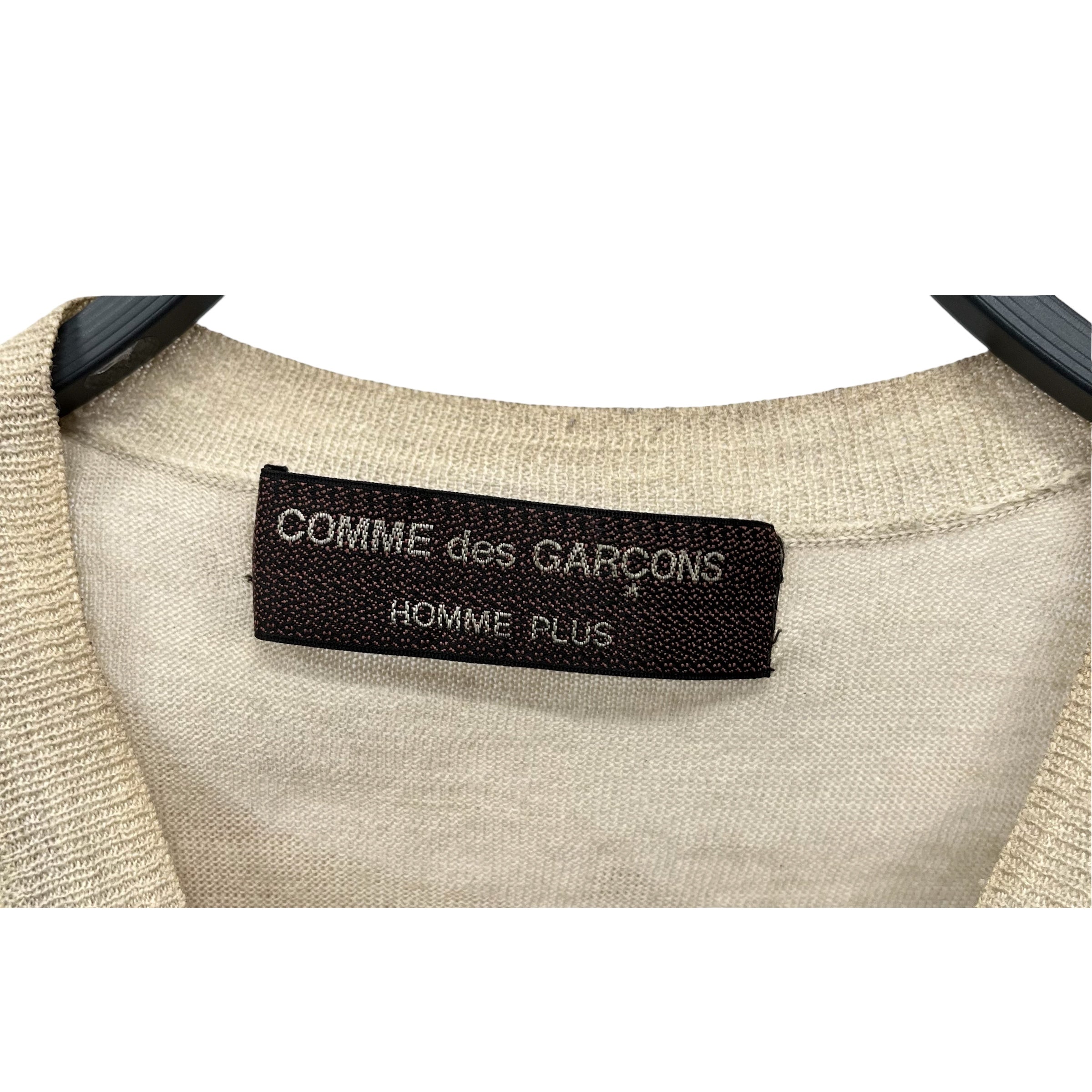 COMME des GARCONS HOMME PLUS/Knitted Vest/FREE/Acrylic/BEG/ view 3
