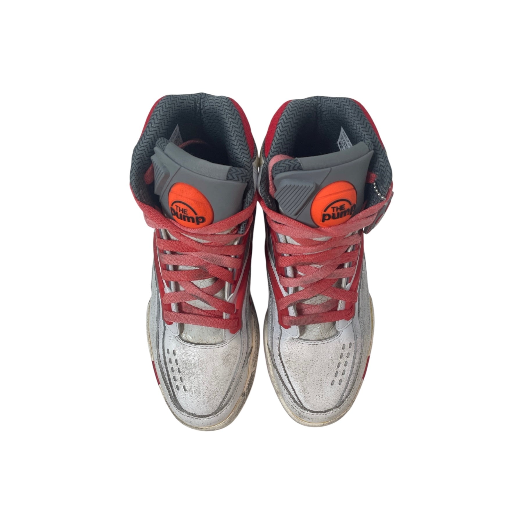 Maison Margiela/Reebok/Hi-Sneakers/US 6/Leather/WHT/TWILIGHT ZONE PUMPS RED view 3